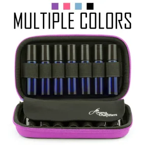 Aroma Outfitters Essential Oil Carrying Case. Premium Storage Protection & Organizer for Roller Bottles. Carry Case Protects up to 14 Roller Balls and Sample Drams - Perfect for Travel (Pink) pink