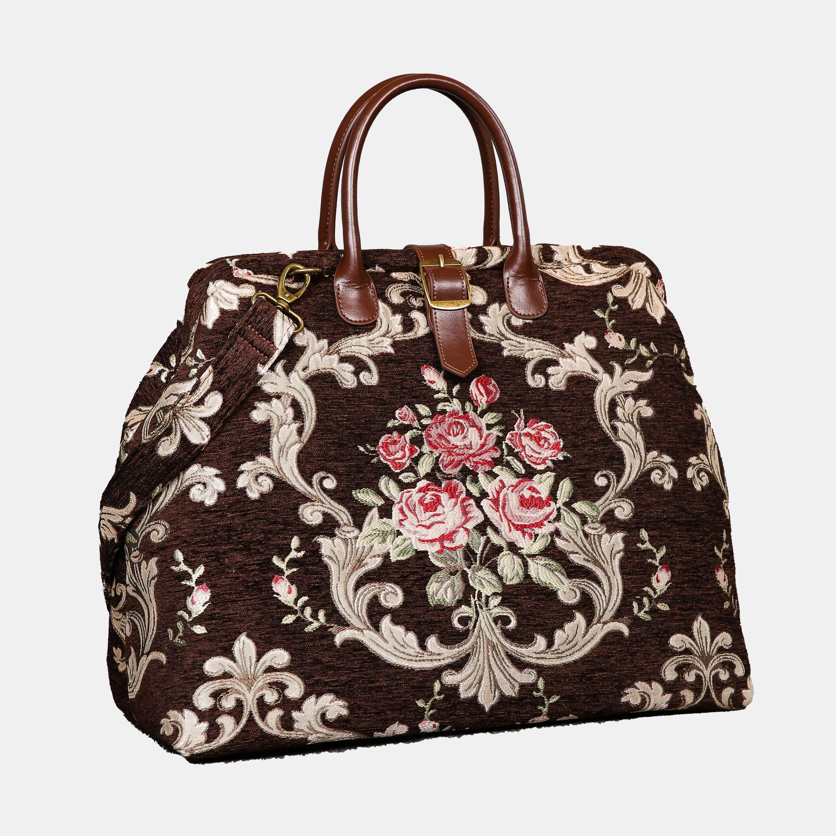 Baroque Garden Brown Mary Poppins Weekender