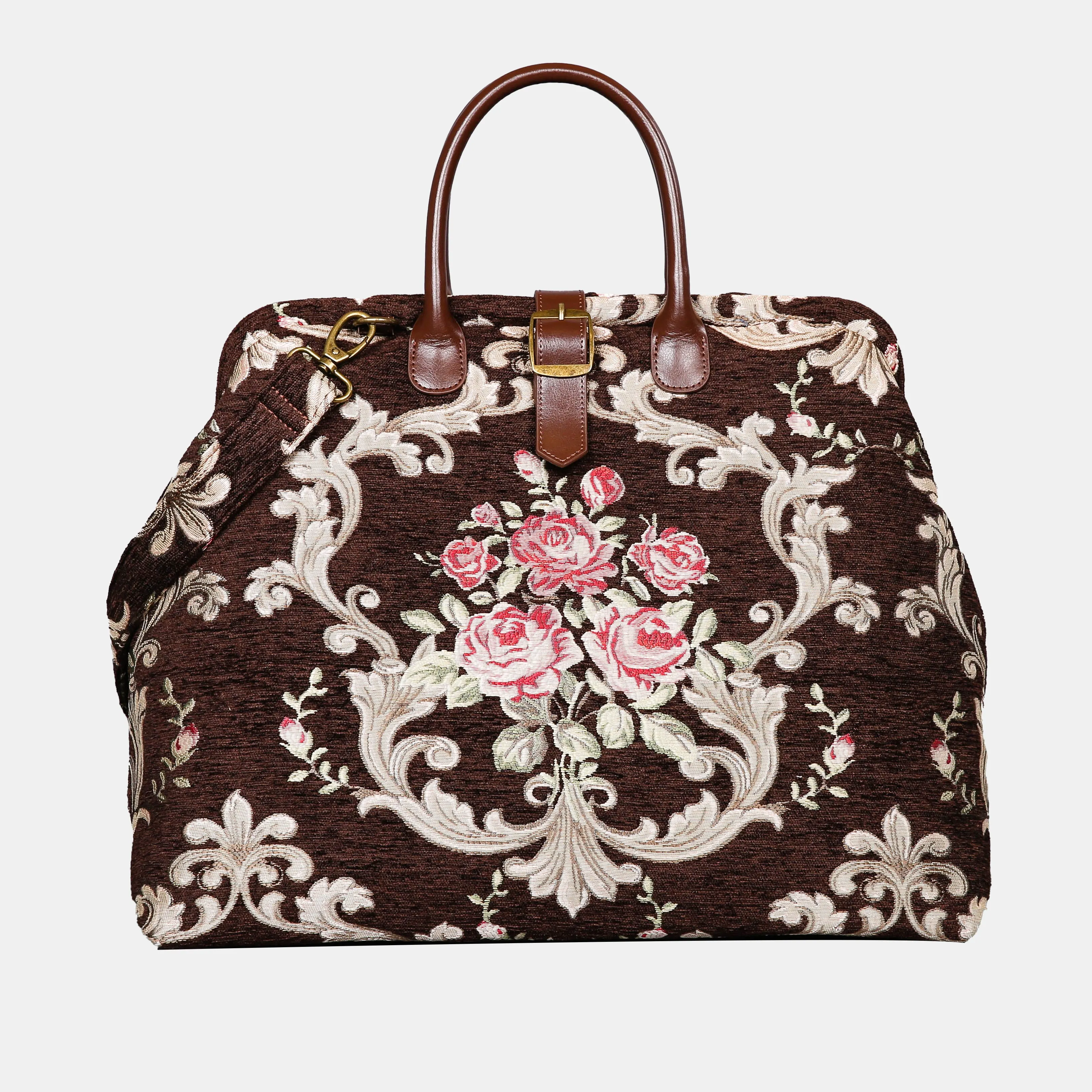 Baroque Garden Brown Mary Poppins Weekender