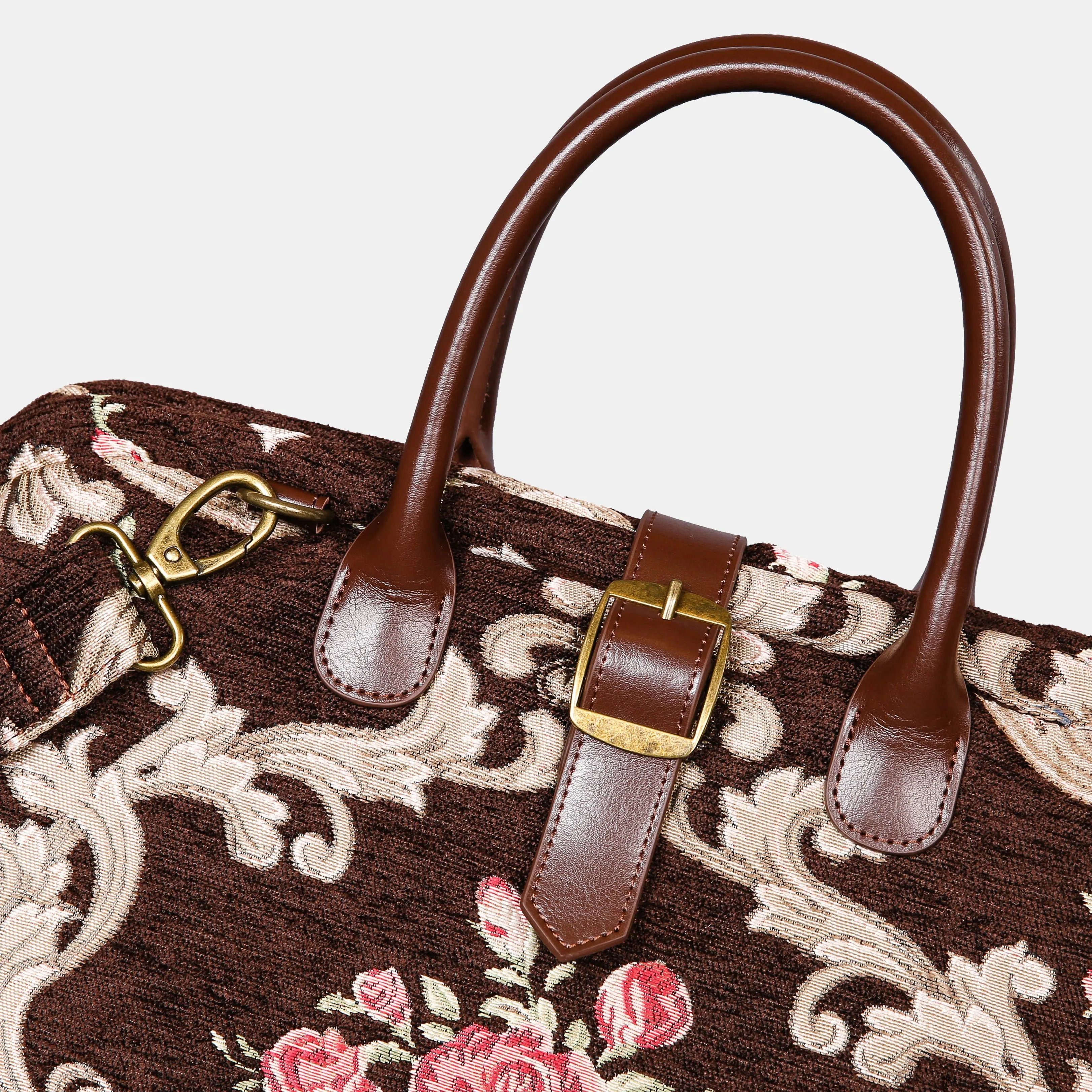 Baroque Garden Brown Mary Poppins Weekender
