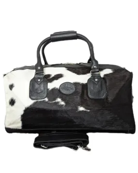 Bethany Rae Dorchester Cowhide Duffel Bag - Black