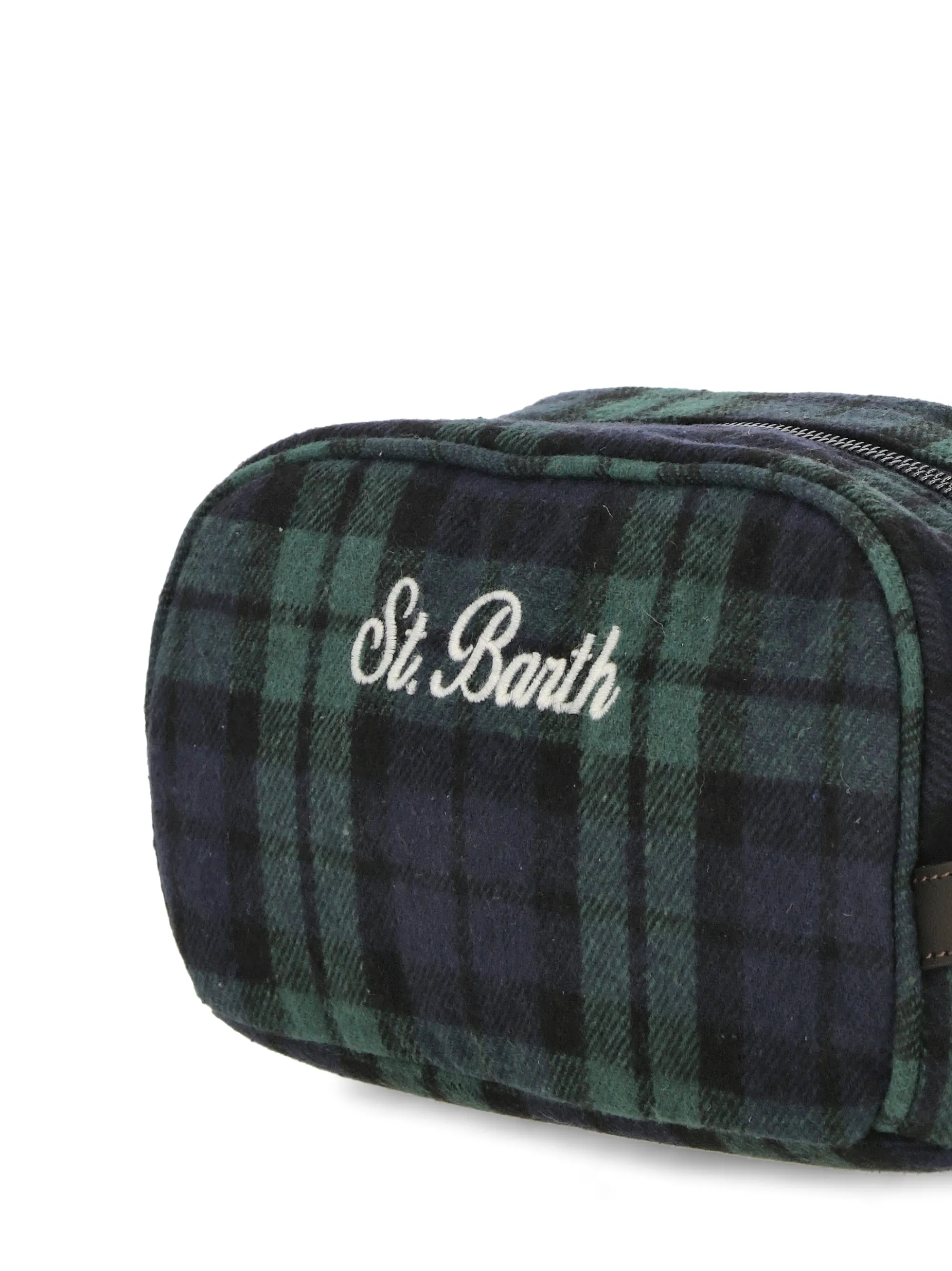 Blue Corduroy Beauty Case with Handle