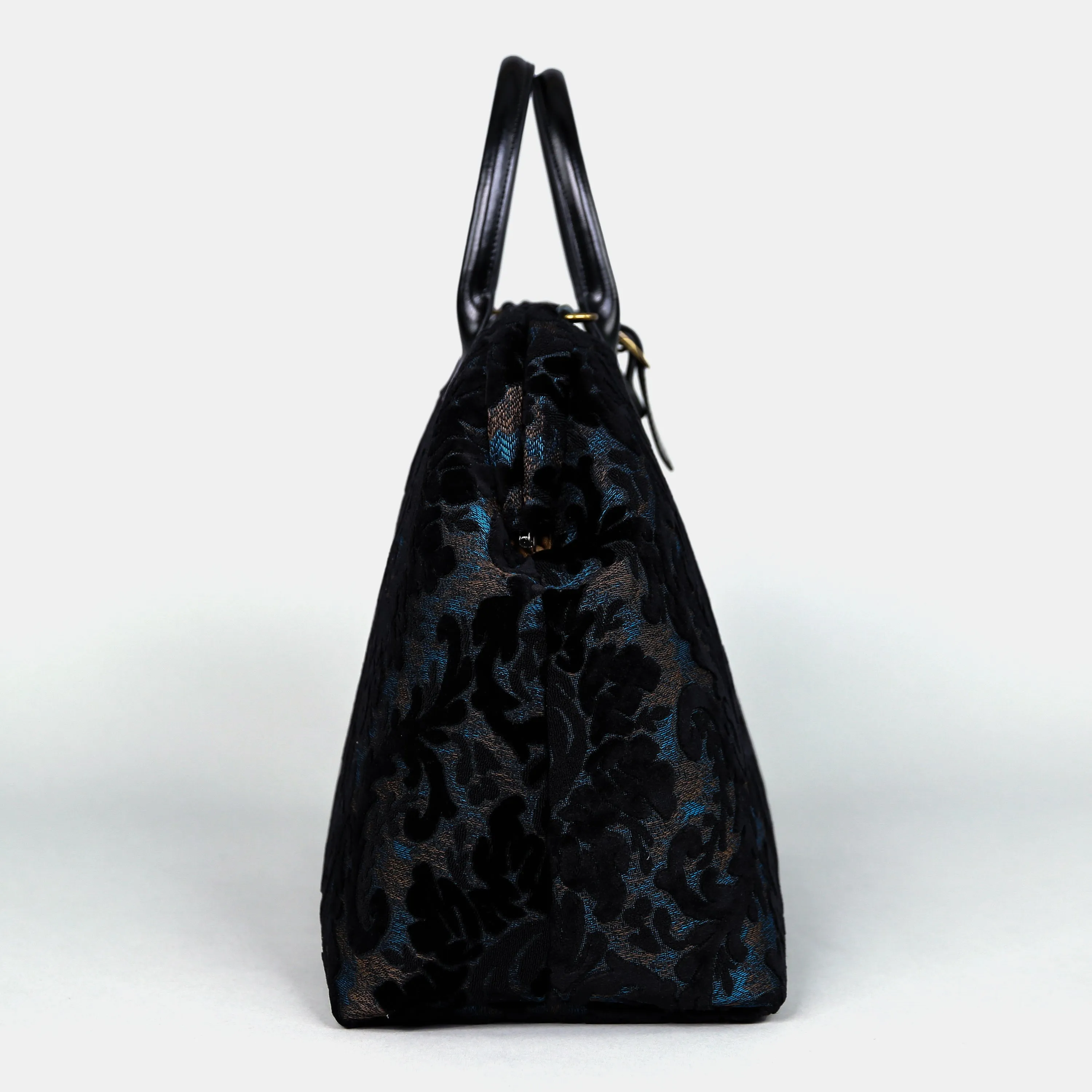 Burnout Velvet Black Mary Poppins Weekender
