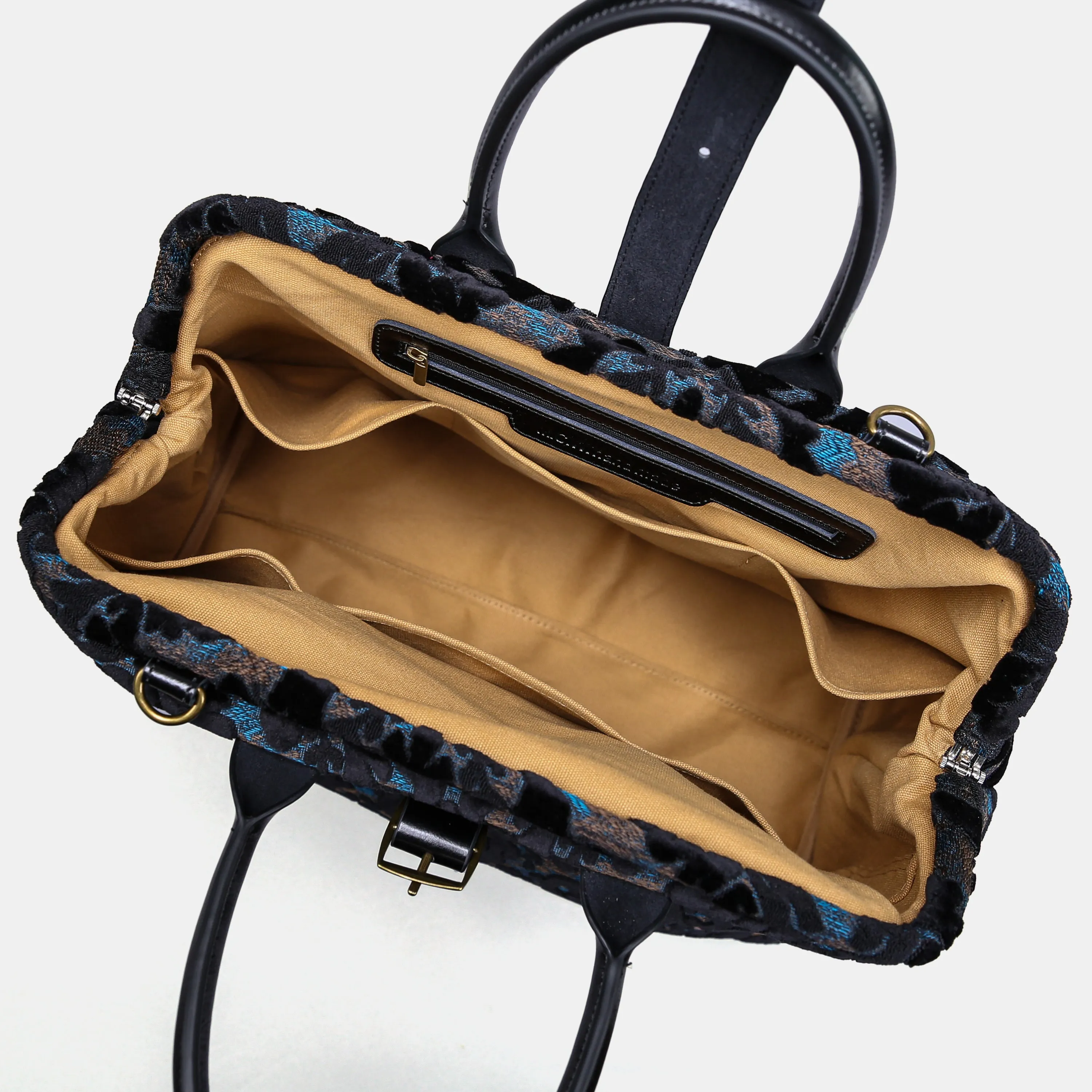 Burnout Velvet Black Mary Poppins Weekender