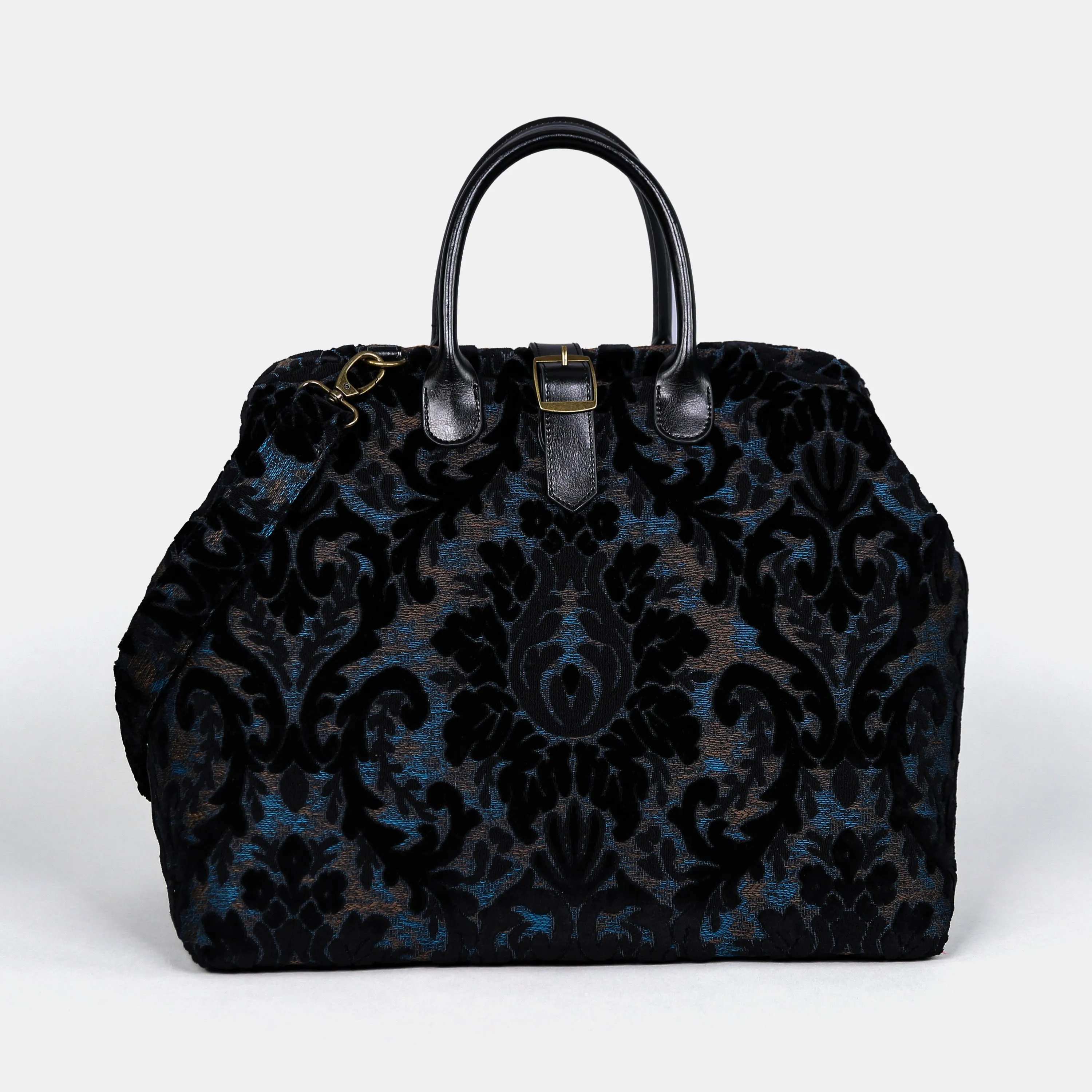 Burnout Velvet Black Mary Poppins Weekender