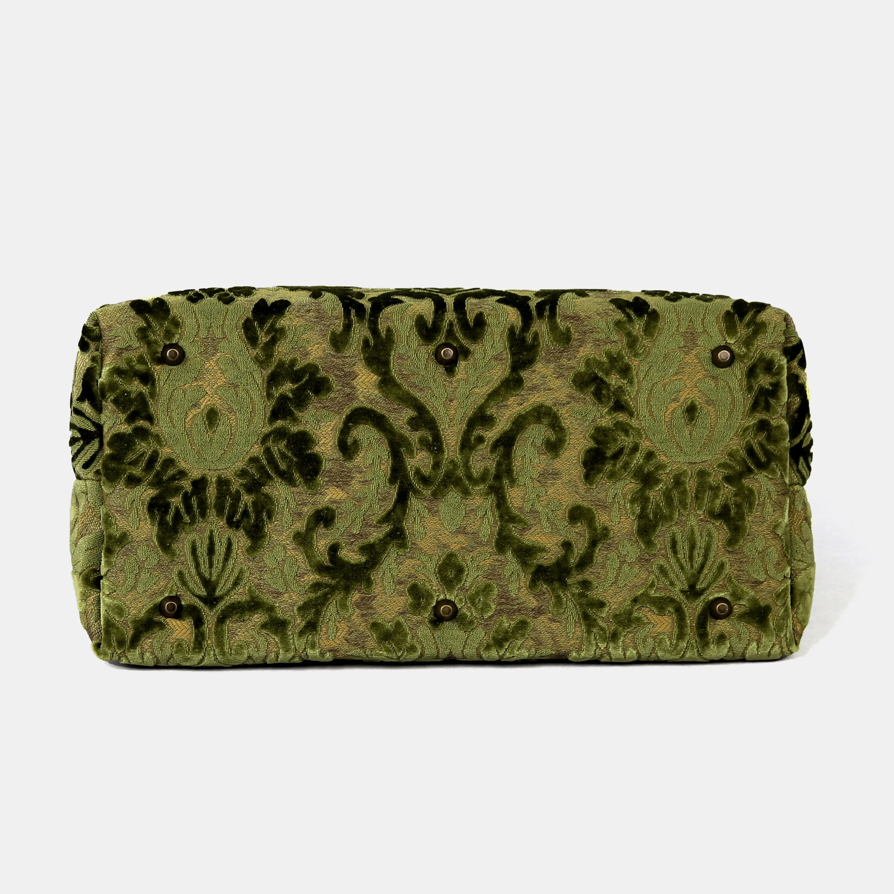 Burnout Velvet Fern Green Mary Poppins Weekender