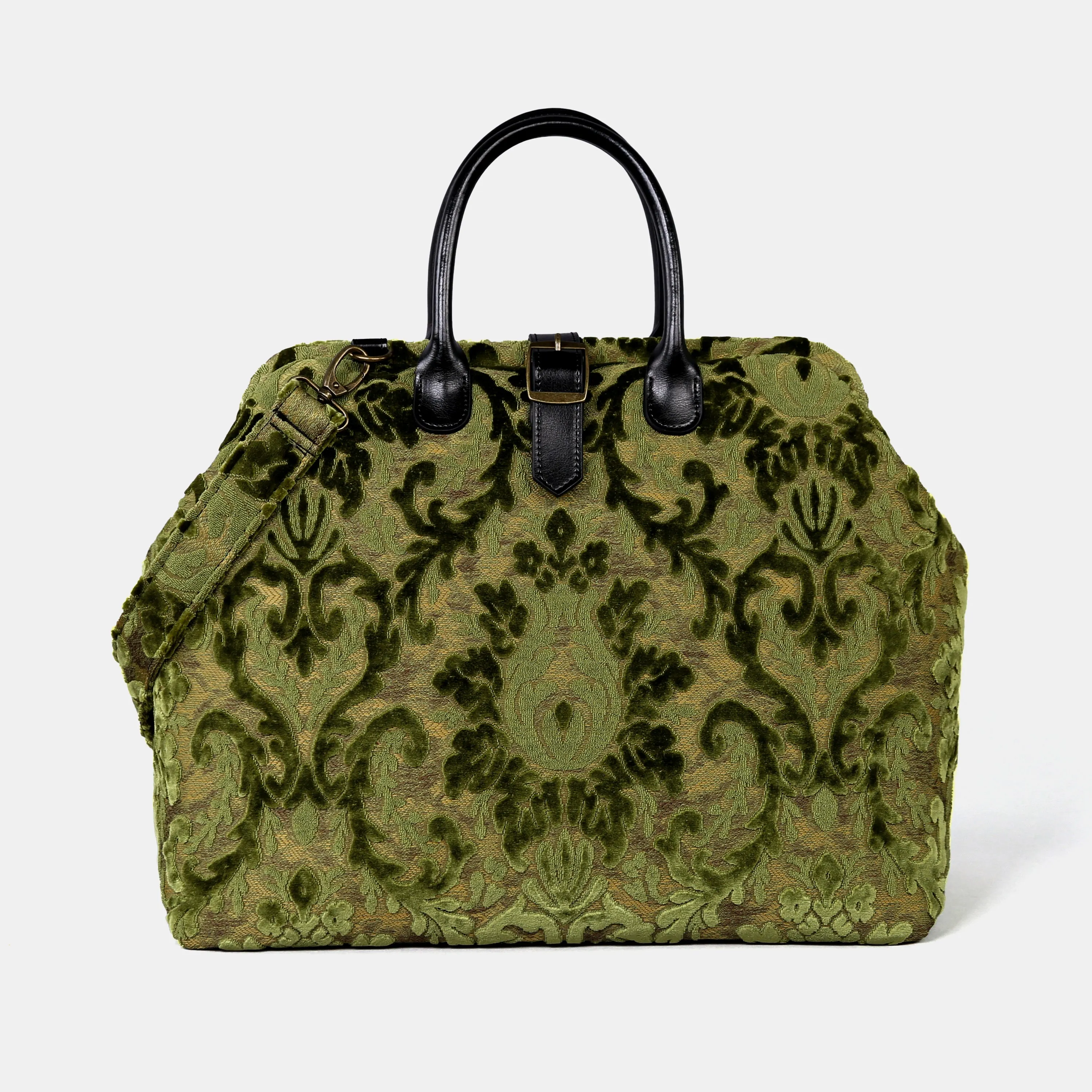 Burnout Velvet Fern Green Mary Poppins Weekender