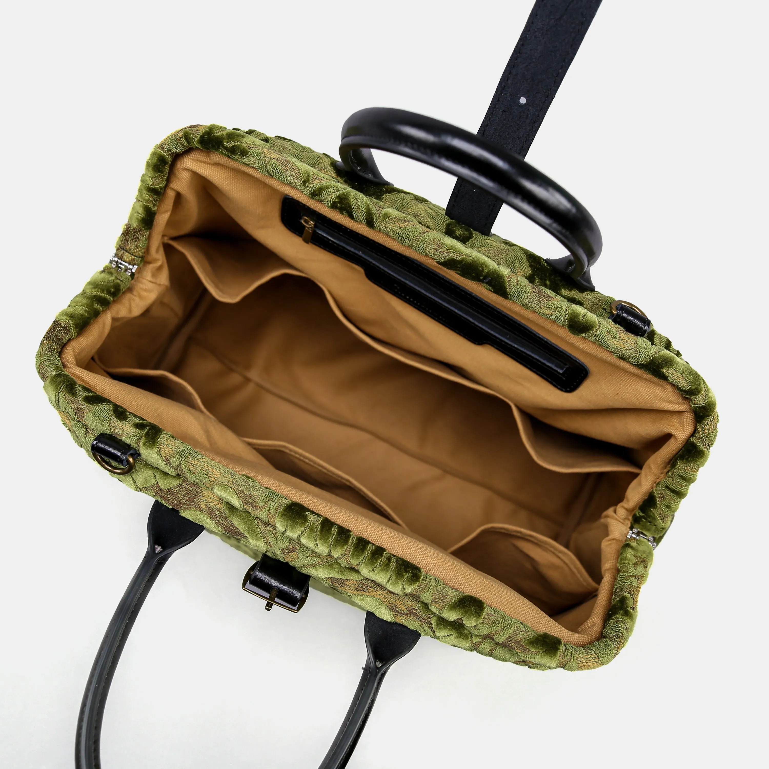 Burnout Velvet Fern Green Mary Poppins Weekender