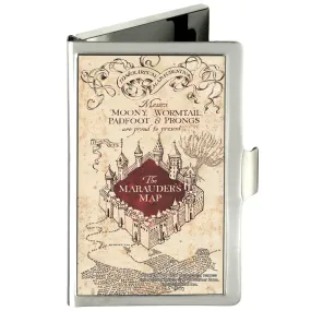 Business Card Holder - SMALL - Hogwarts School THE MARAUDER'S MAP FCG Tan Reds