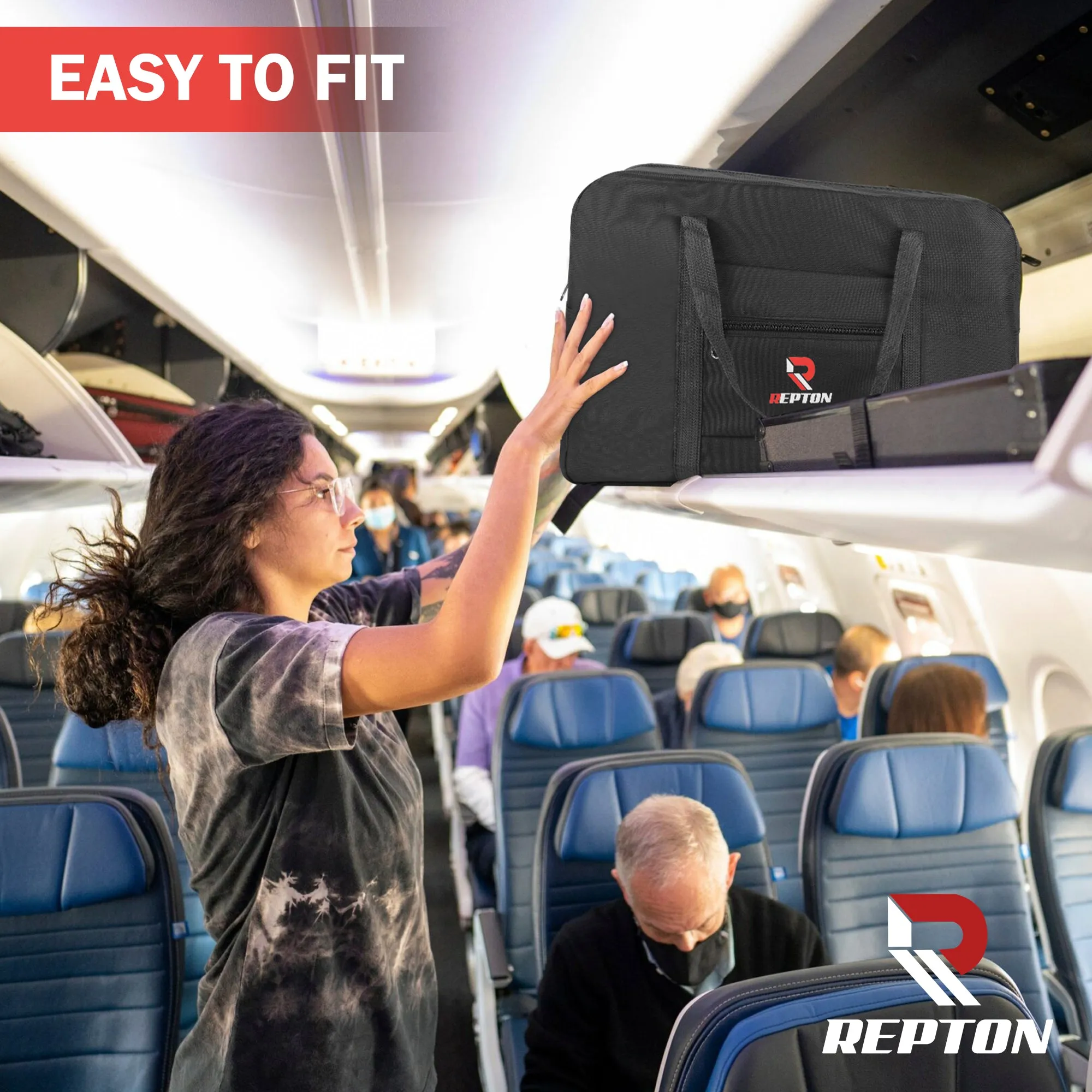 Cabin Bag 45x36x20 | Airlines Underseat Travel Bag Holdall Bag | Carry on Hand Luggage Weekend Bag for Men & Women