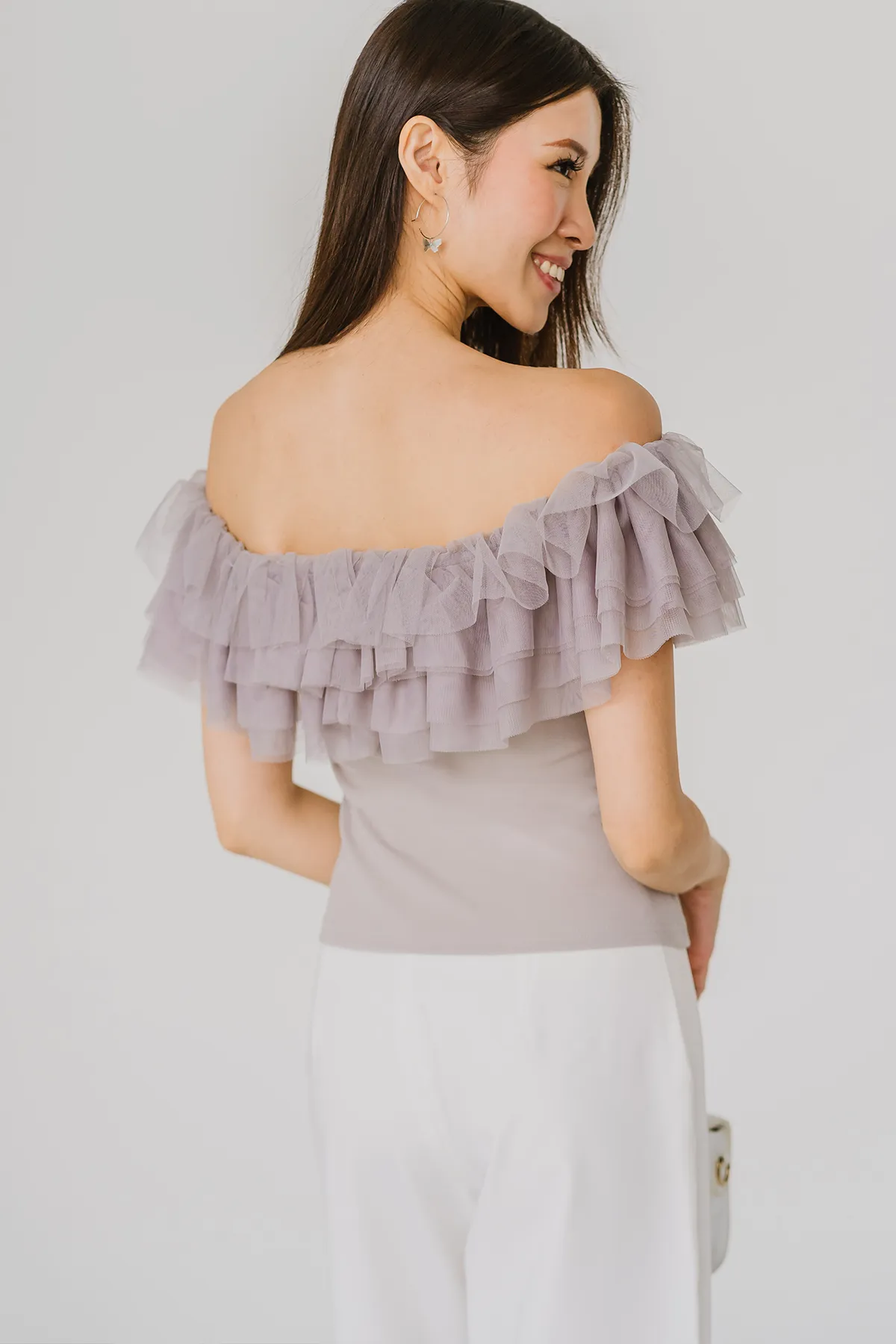Cali Dream Mesh Top (Lilac Grey)