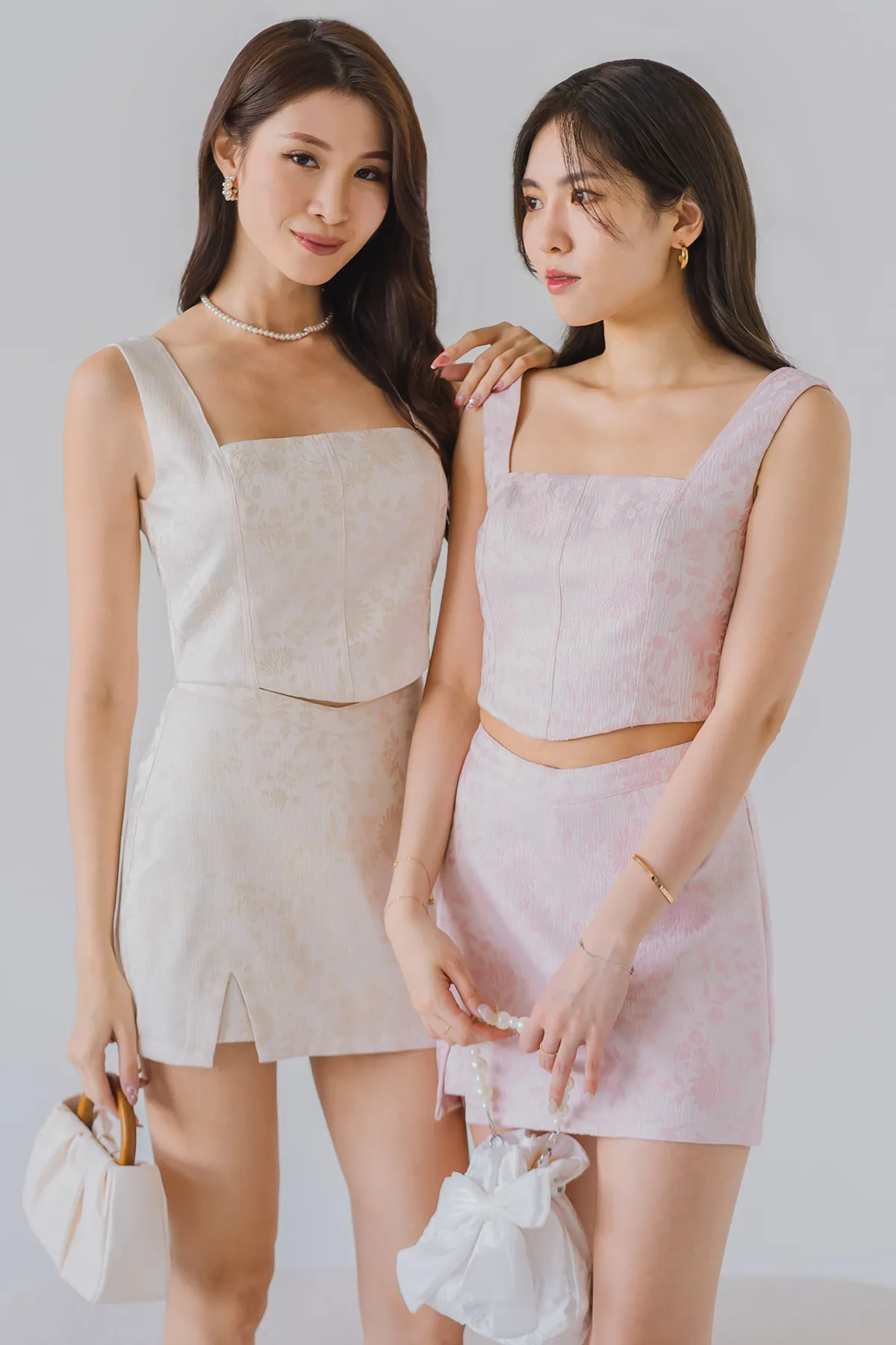 Celestial Embossed Skorts (Pink)