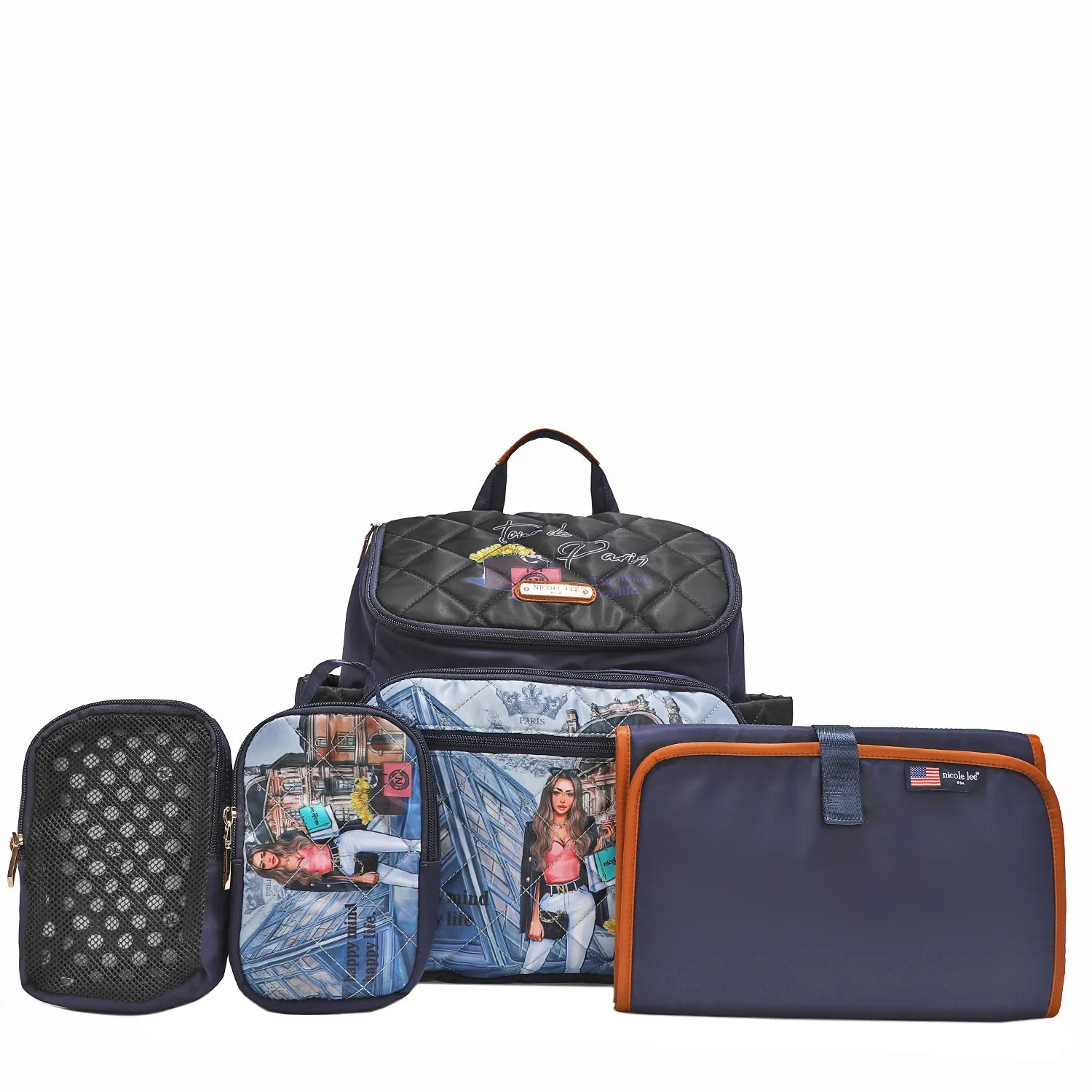 DIAPER BAG WITH CHANGING MAT