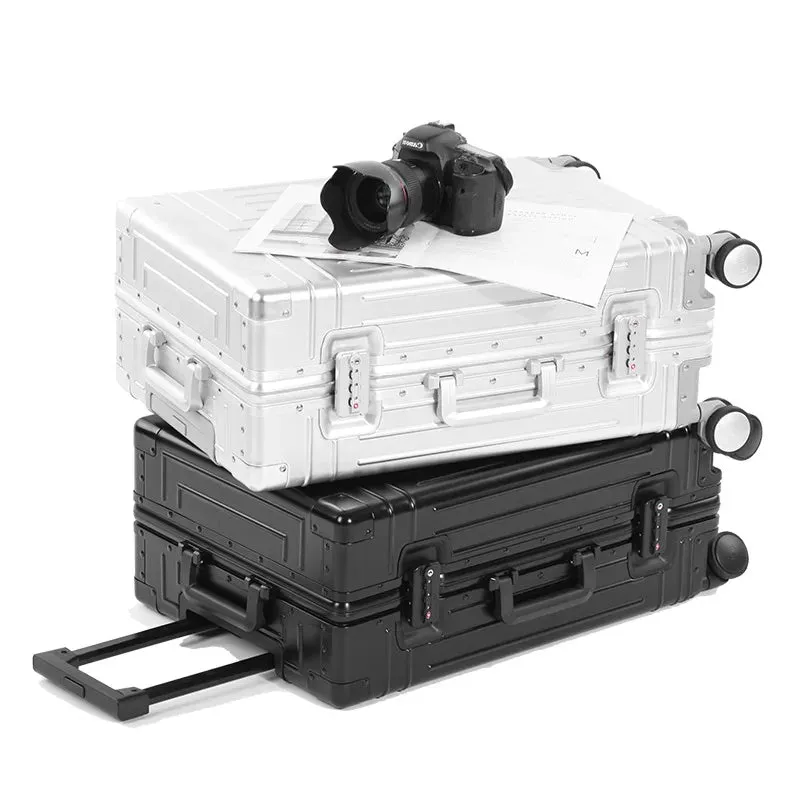 Durable Aluminum Luggage Set – Cabin Carry-On Suitcase with Wheels