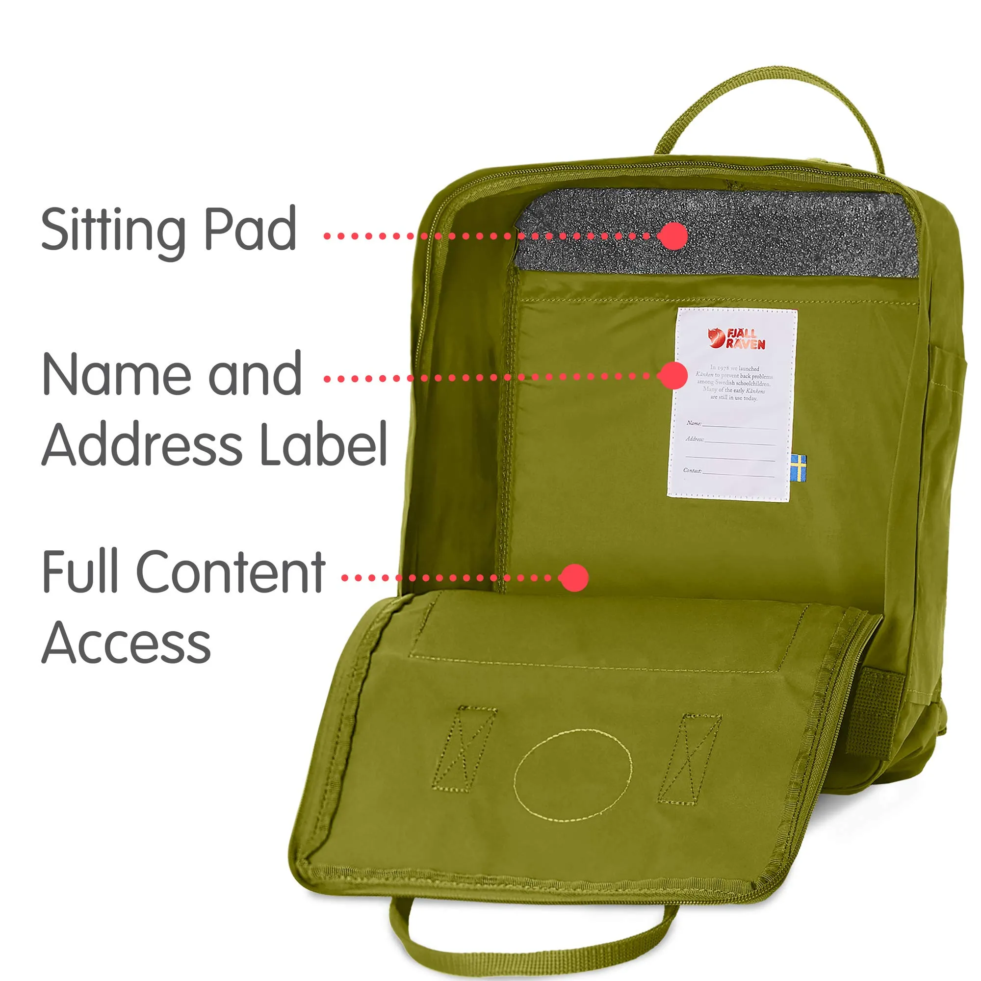 Fjallraven - Kanken Classic Backpack for Everyday, Guacamole