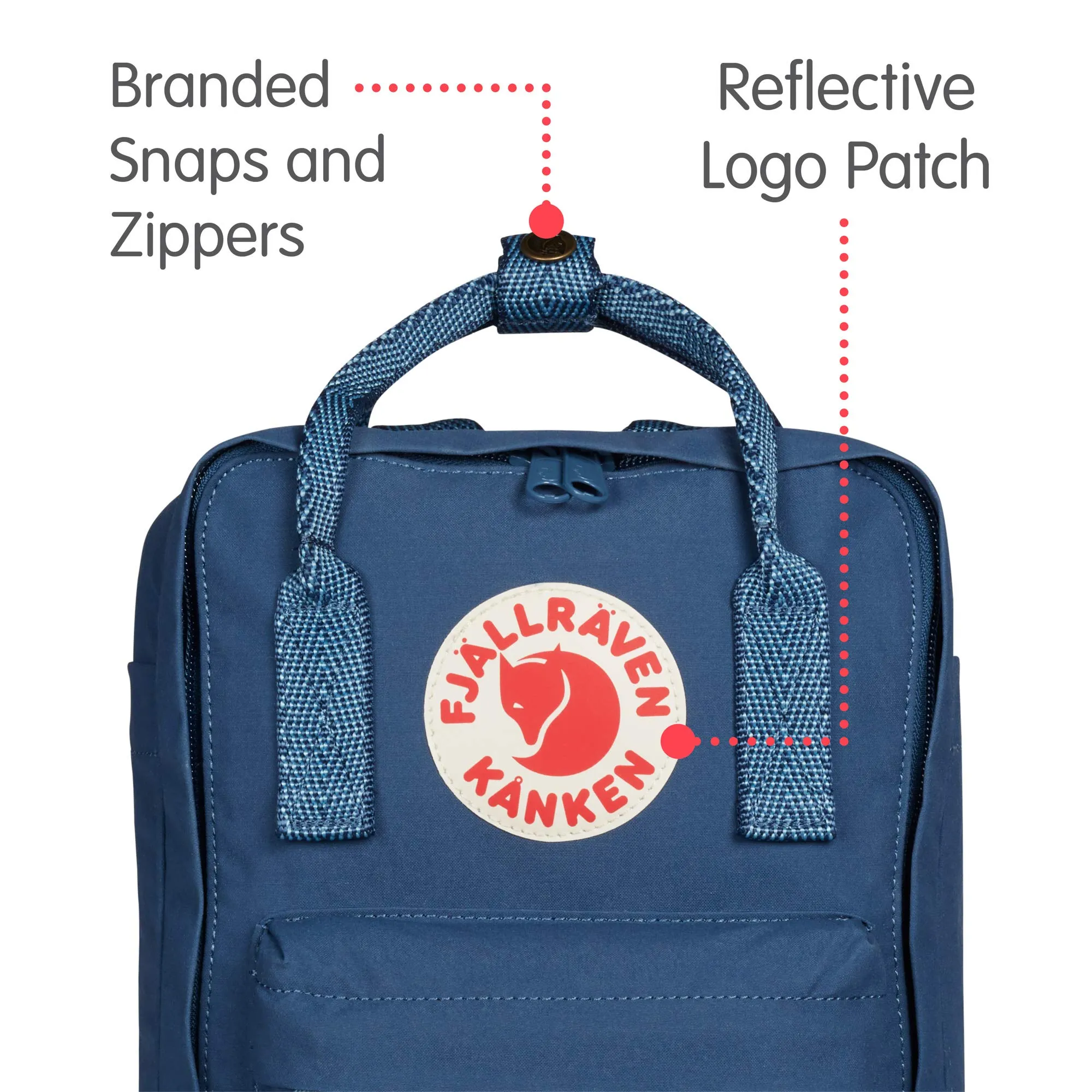 Fjallraven - Kanken Classic Backpack for Everyday, Royal Blue/Goose Eye