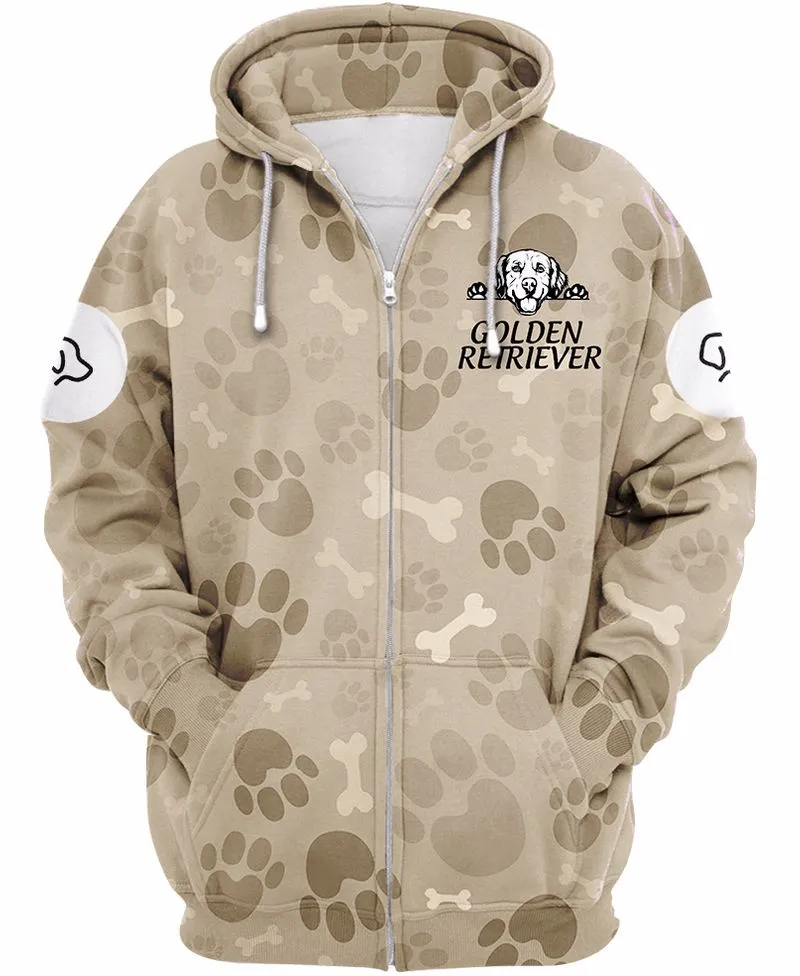 Golden Retriever In Backpacks Shirt 3D Full Printing for Dog Mom Dad lovers