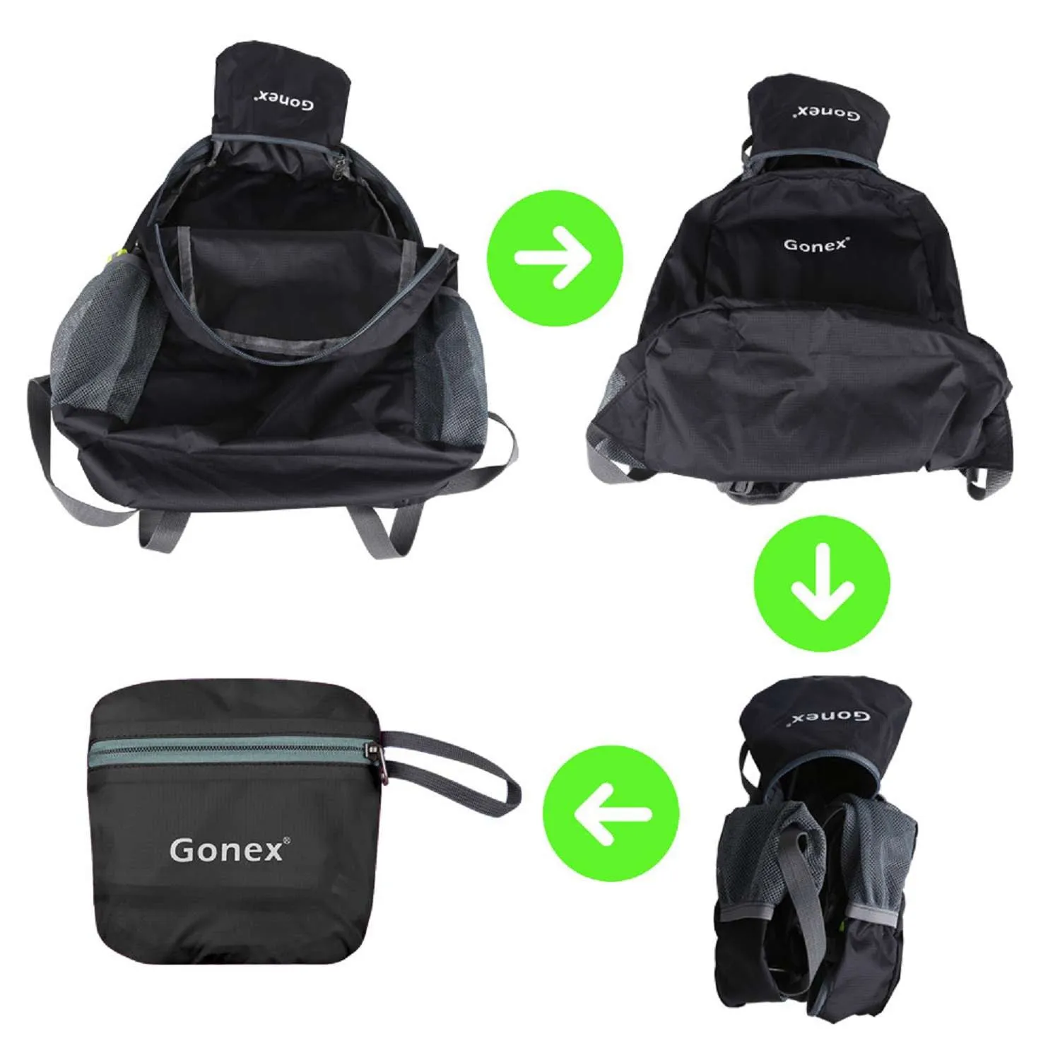 Gonex 20L Lightweight Packable Hiking Backpack Handy Daypack