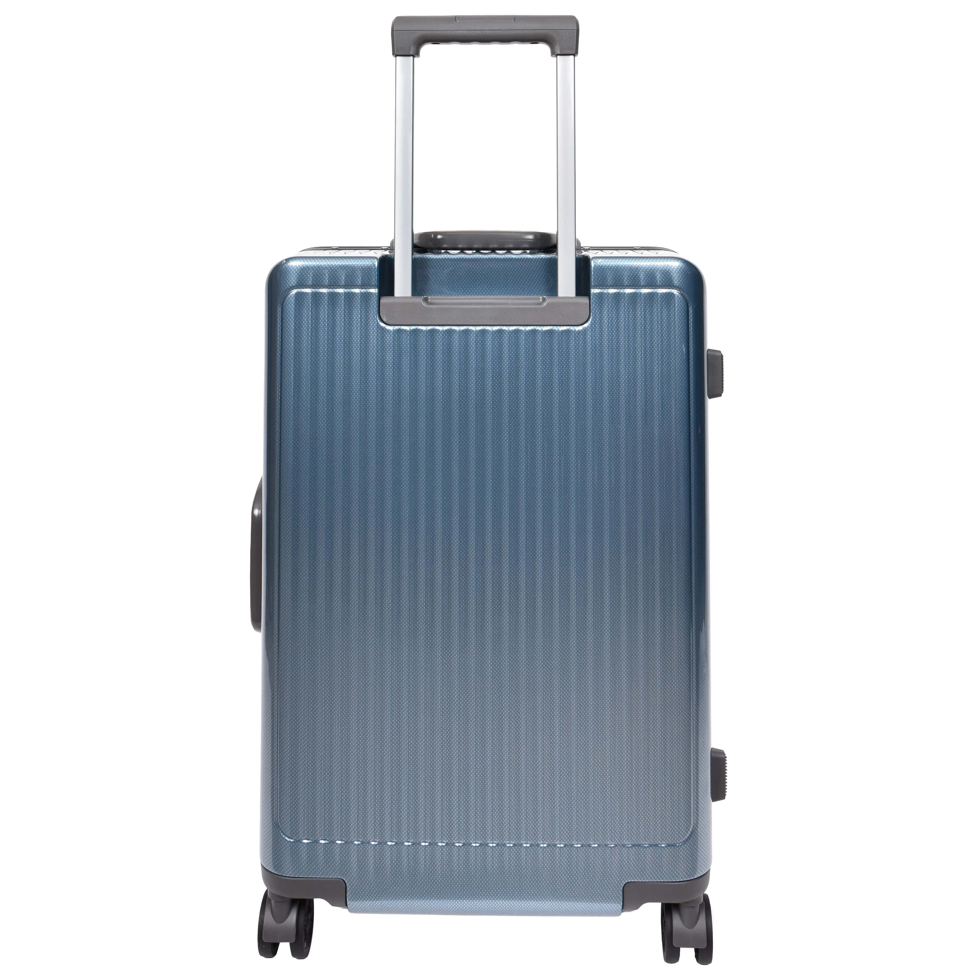 Hard side Spinner Luggage 8 Wheels Dual TSA Latch Metal Frame Suitcases Metatron Blue