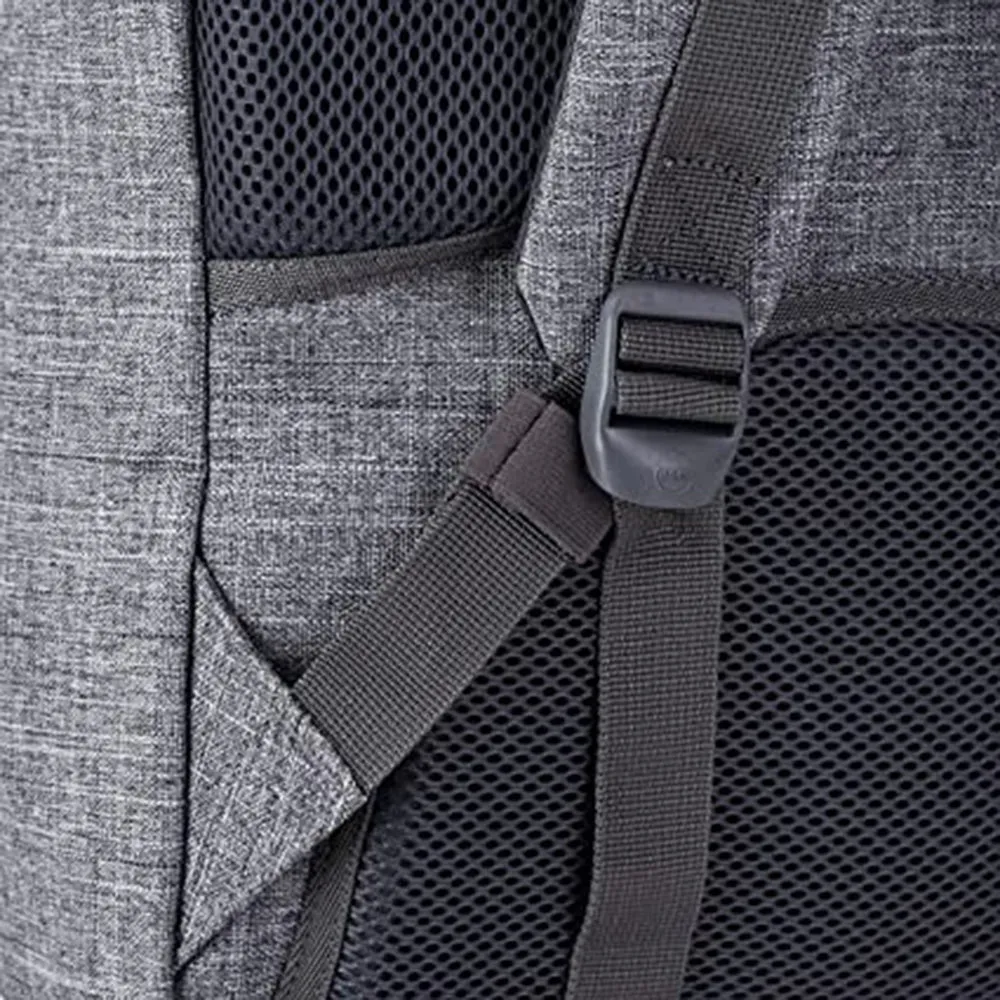 Herschel Unisex Raven Crosshatch/Black Rubber/3m Insert Mid-Volume 17L Laptop Backpack - 10020-00919