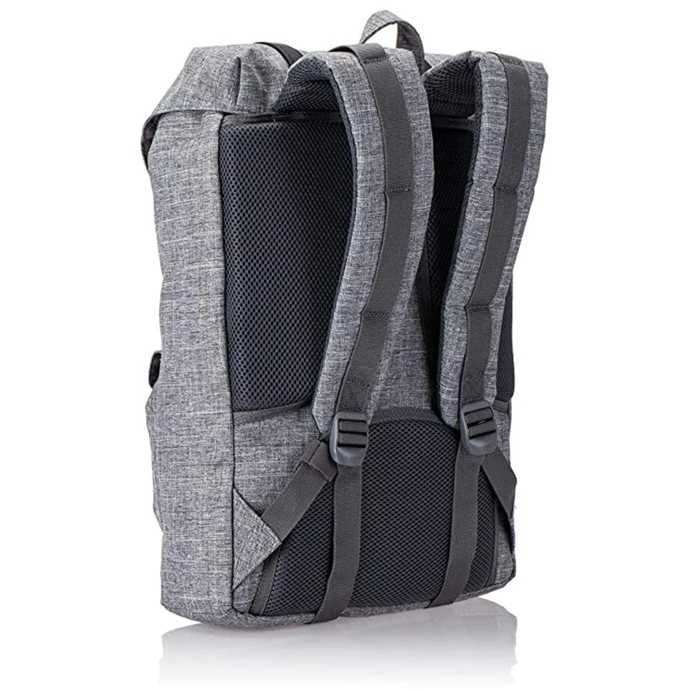 Herschel Unisex Raven Crosshatch/Black Rubber/3m Insert Mid-Volume 17L Laptop Backpack - 10020-00919