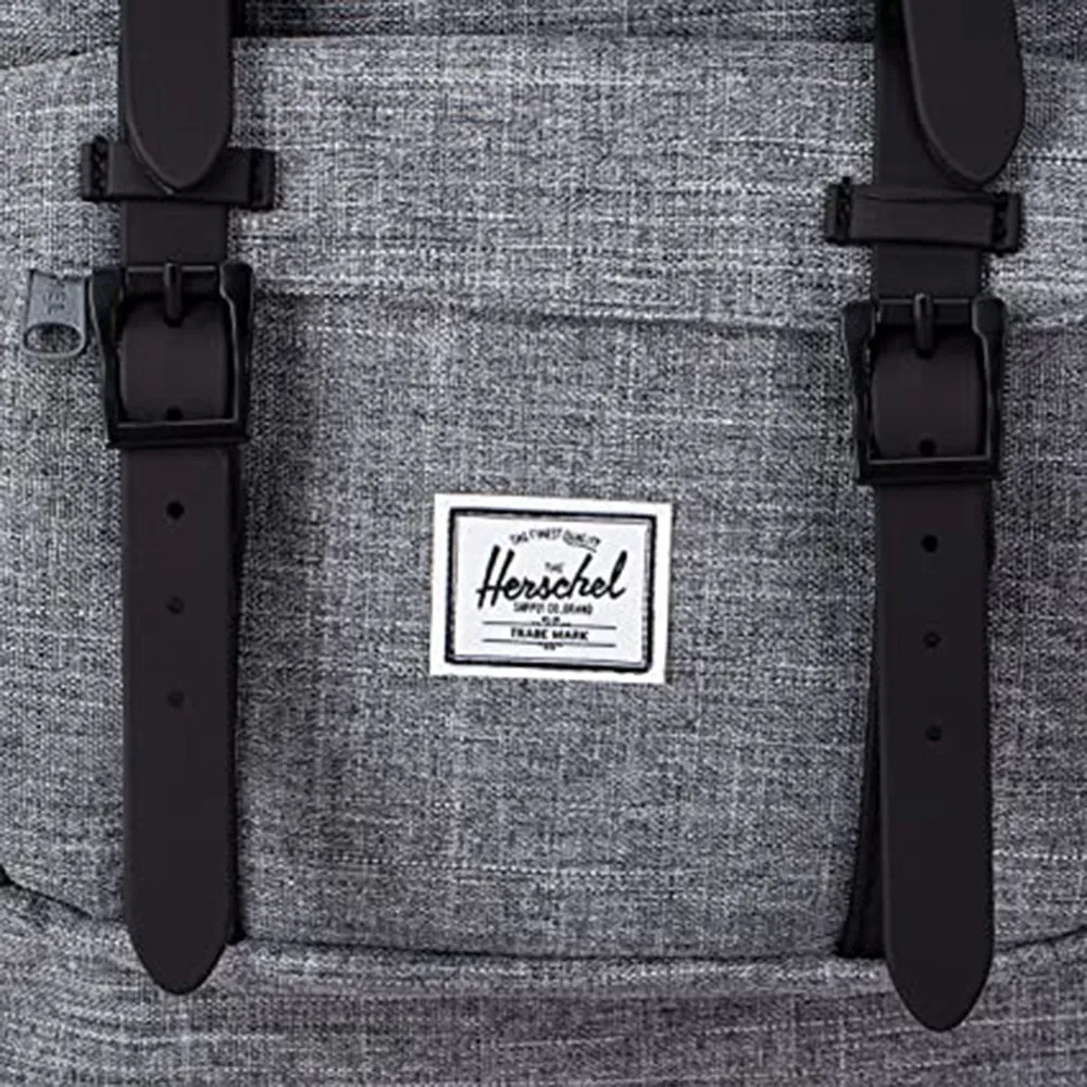 Herschel Unisex Raven Crosshatch/Black Rubber/3m Insert Mid-Volume 17L Laptop Backpack - 10020-00919