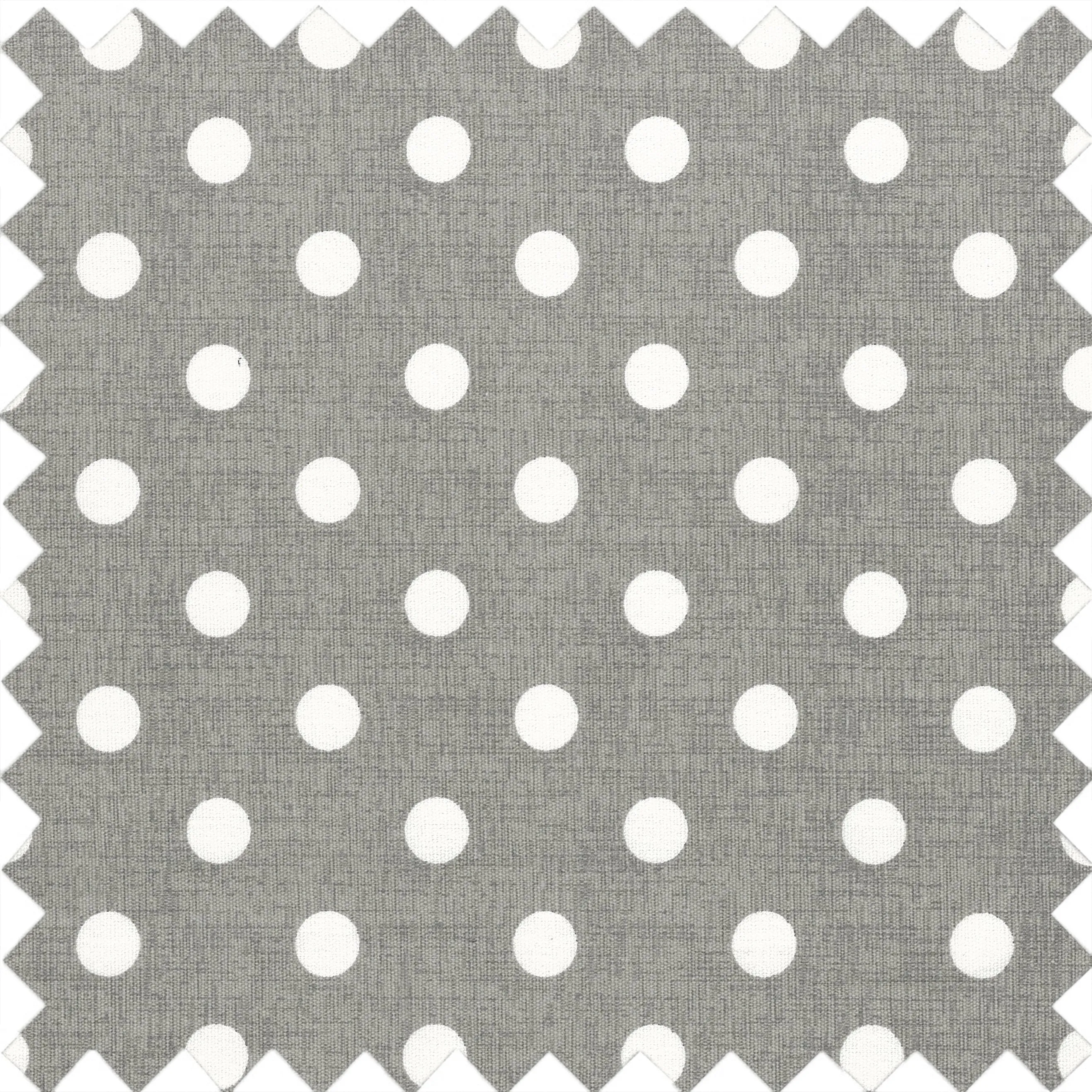 Hobby Gift: Sewing Box (S): Square: Grey Linen Polka Dot: Item size: (d/w/h) 20 x 20 x 11cm.