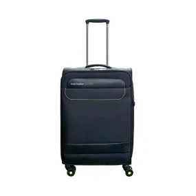 Hush Puppies HP69-3145 24" SUPER LIGHT Double Wheel Expandable Soft-Case Spinner Luggage with Anti-Theft Zipper & TSA Lock - Black