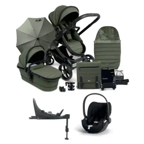 iCandy Peach 7 Complete Pushchair Bundle with Cloud T Car Seat & Base - Ivy