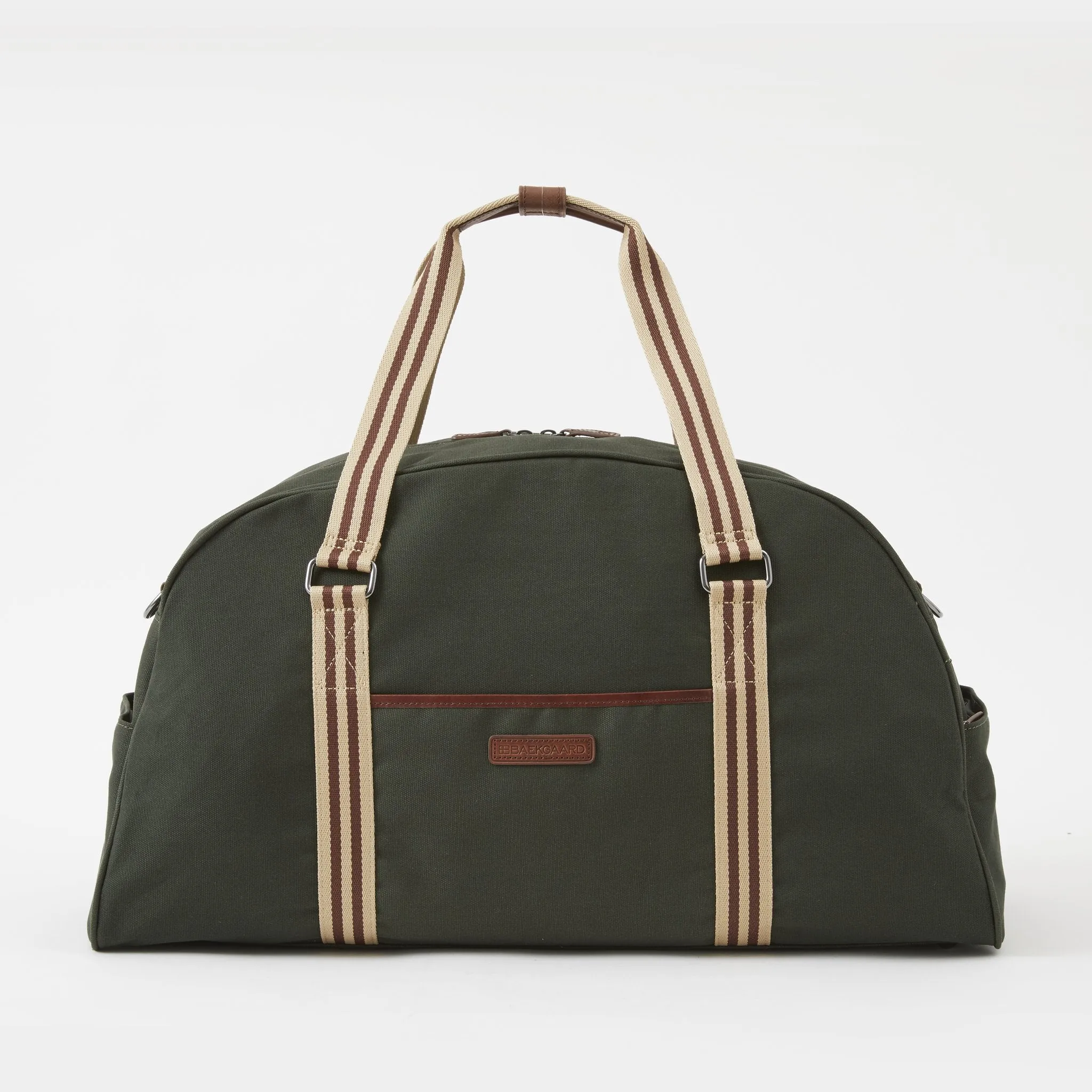 Jimmy Duffel Bag in Green Canvas by Baekgaard
