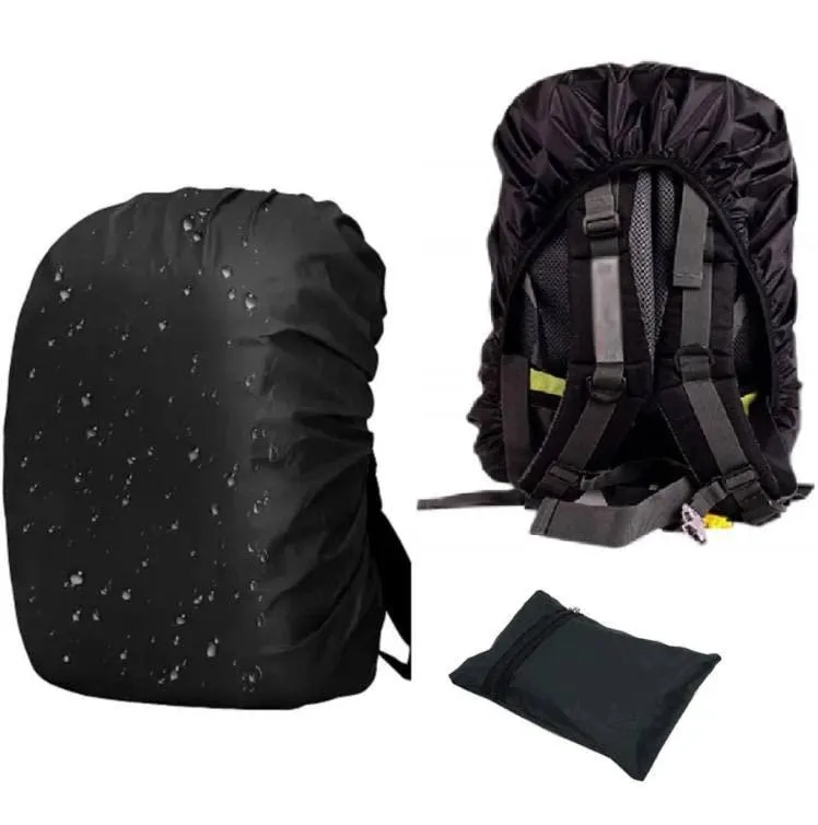 K Kudos Enterprise Themodernkart Bag Cover Waterproof Rain Cover for Backpack Bags, Rainproof Dust Proof Protector Elastic Adjustable for Trekking & Laptop, School Bag Cover, Luggage Bag Cover with Pouch