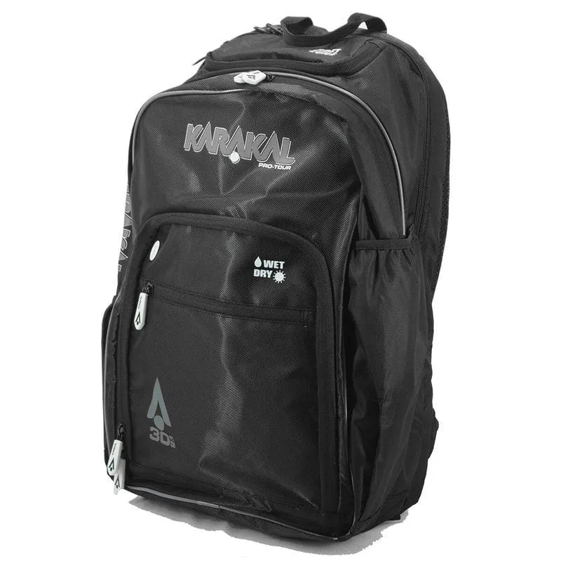 Karakal Pro Tour 30 2.1 Badminton Backpack - Black / White