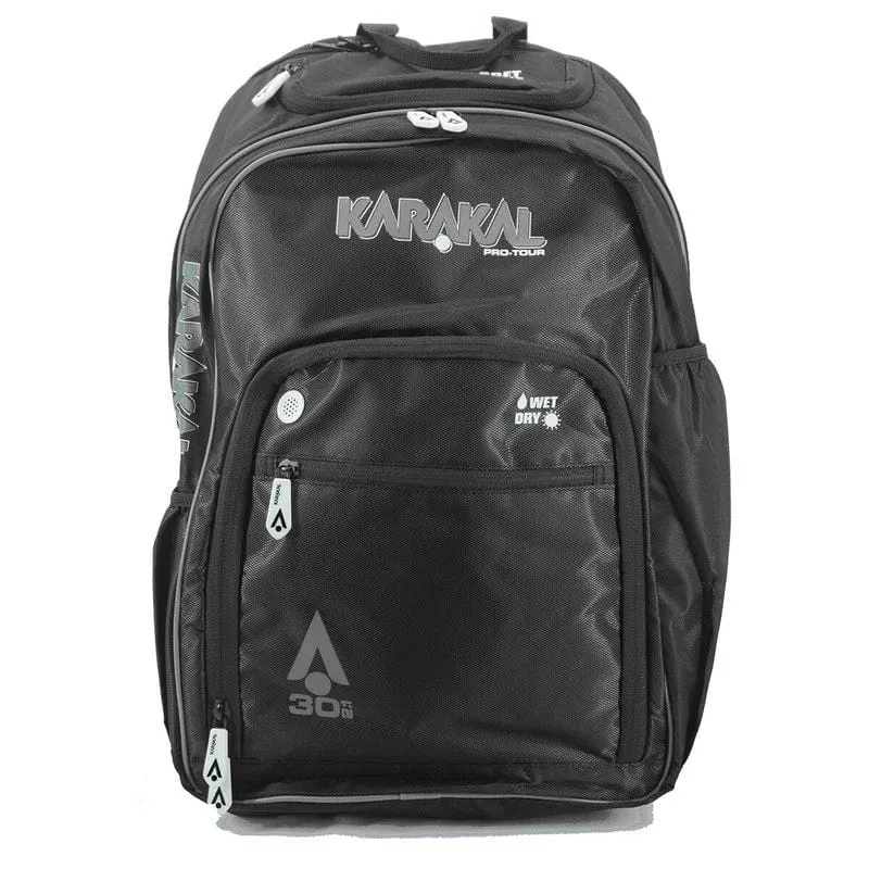 Karakal Pro Tour 30 2.1 Badminton Backpack - Black / White