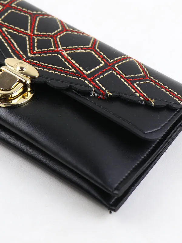 Ladies Hand Purse Clutch 01 Black