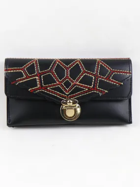 Ladies Hand Purse Clutch 01 Black