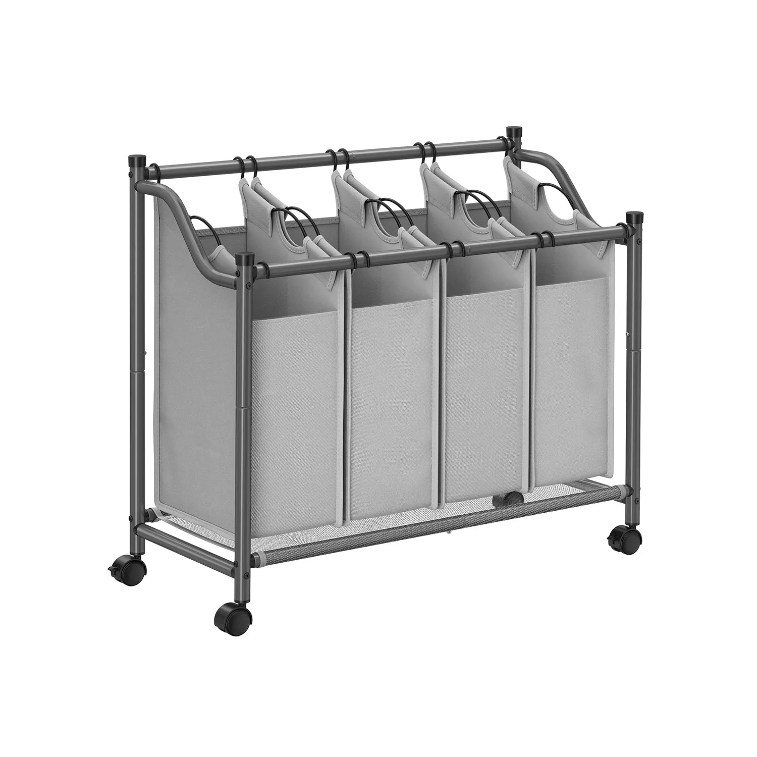 Laundry Sorter with 4 Removable Bags