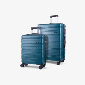 Lisbon Set of 2 Suitcases in Pine Green