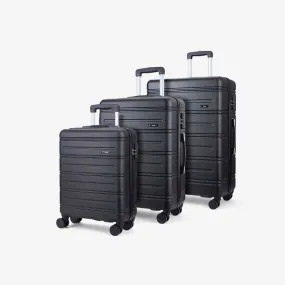 Lisbon Set of 3 Suitcases in Black