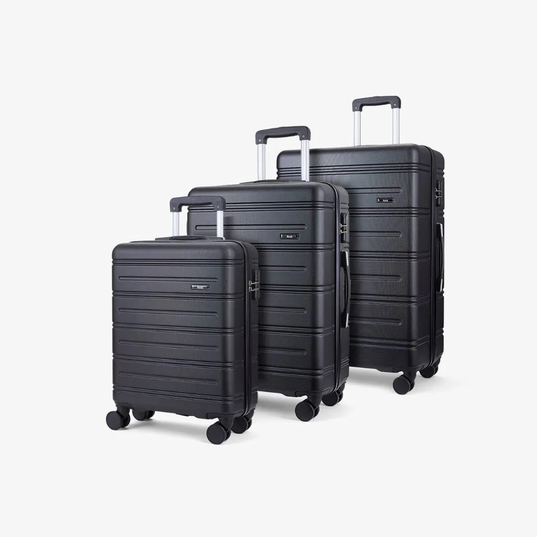 Lisbon Set of 3 Suitcases in Black