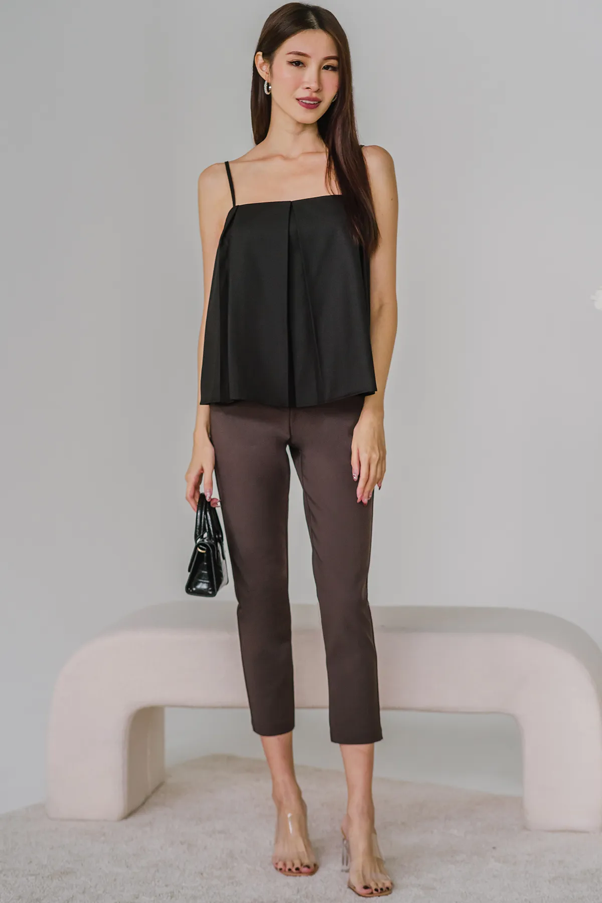 Lissom Pleated Top (Black)