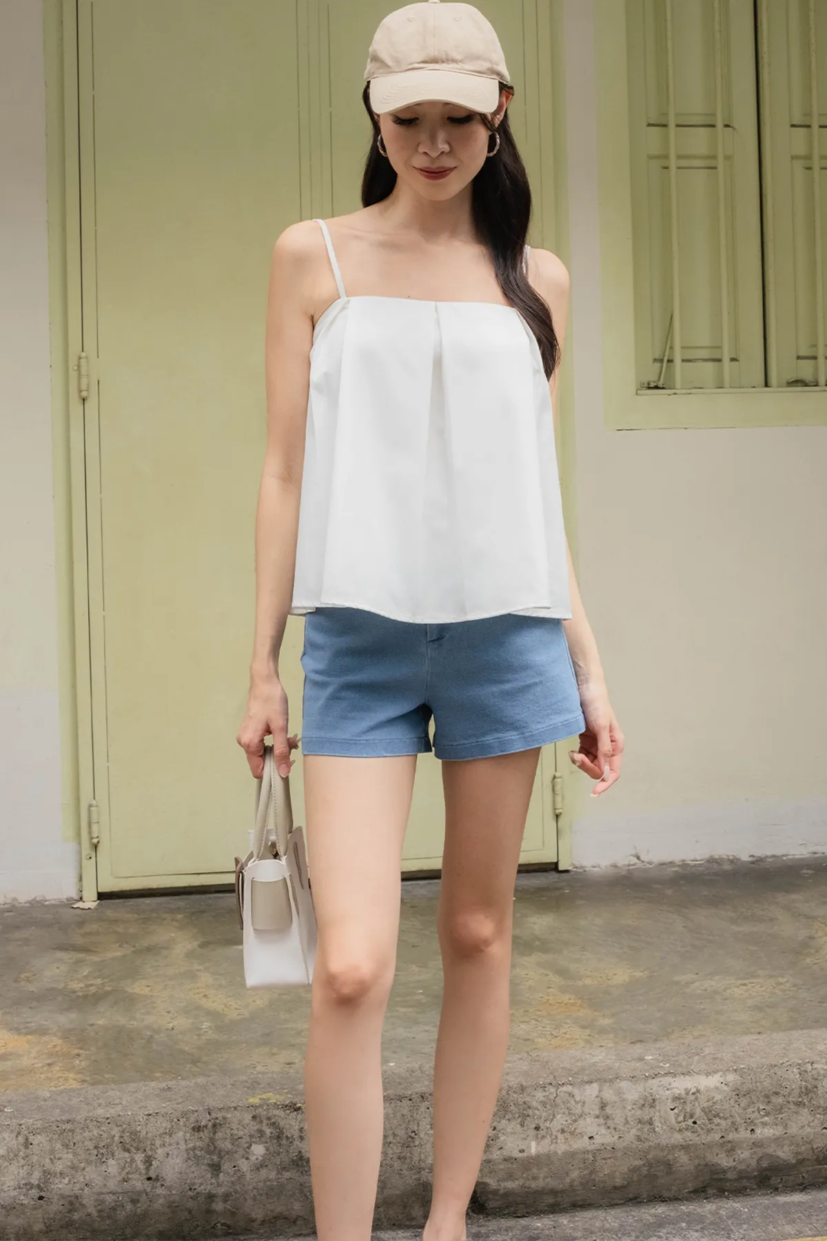 Lissom Pleated Top (White)