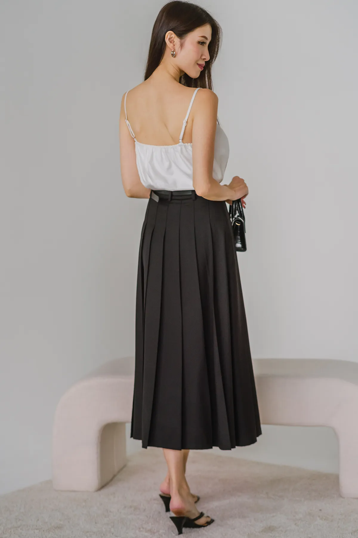 Lissom Pleated Top (White)