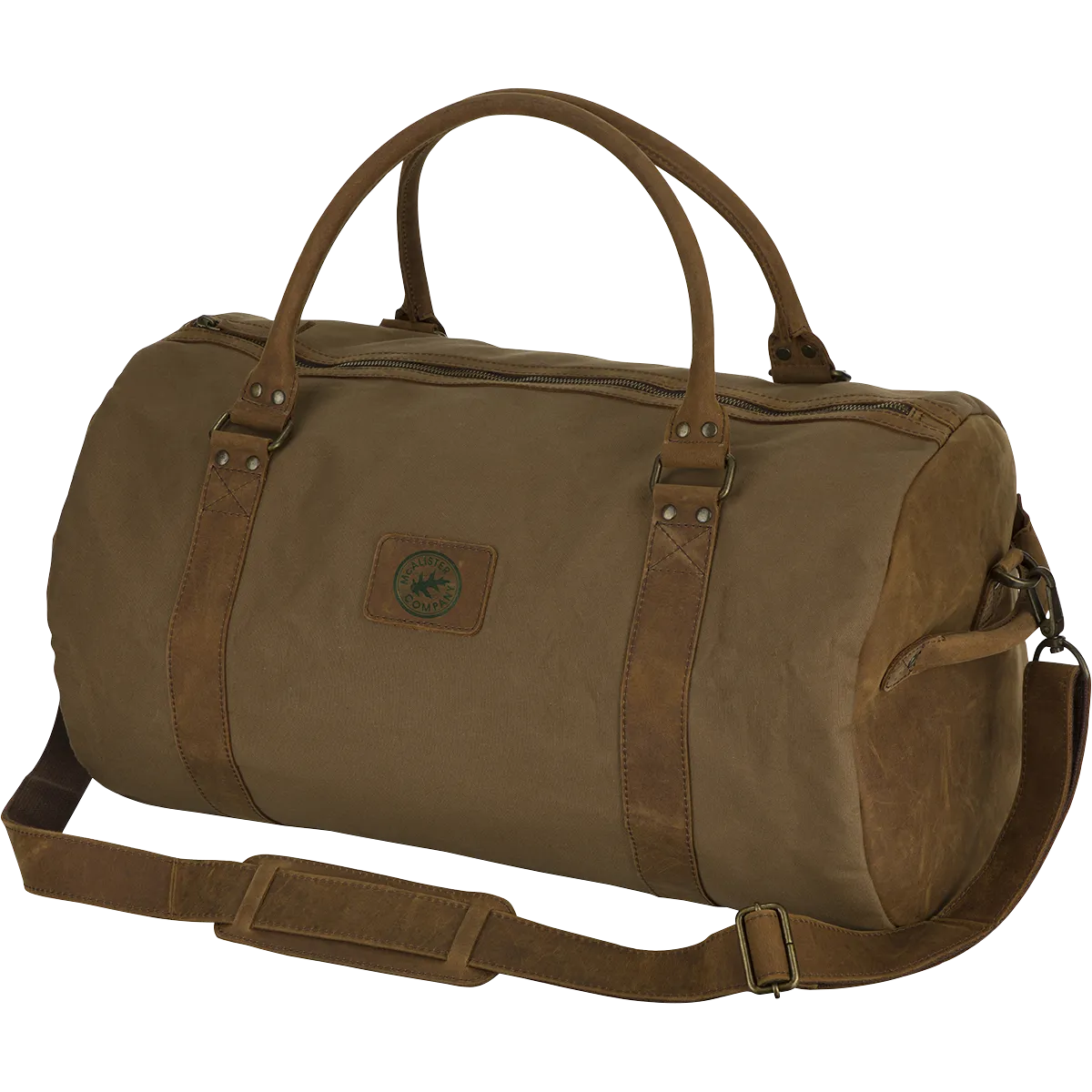 McAlister Leather & Waxed Canvas Duffel Bag