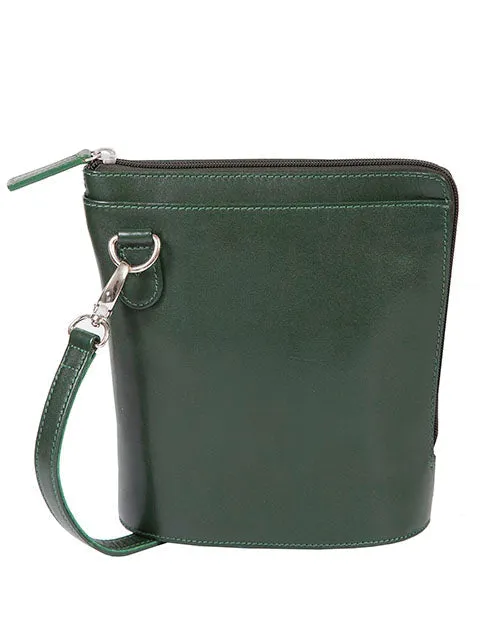 Scully Leather Handbag with Expandable Side Assorted Colors