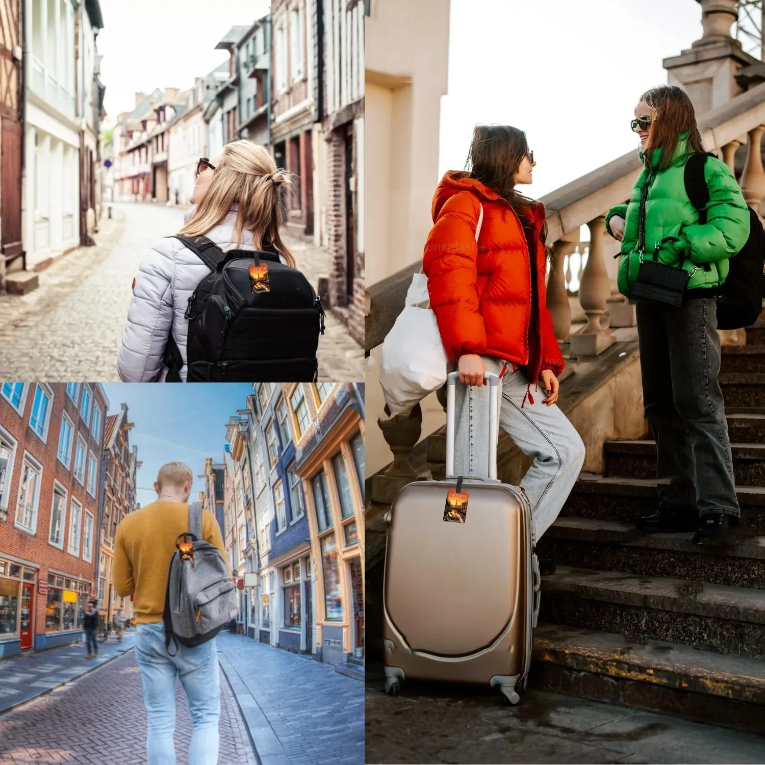 Smart Bag Security Tag - Amsterdam [Pack 2]