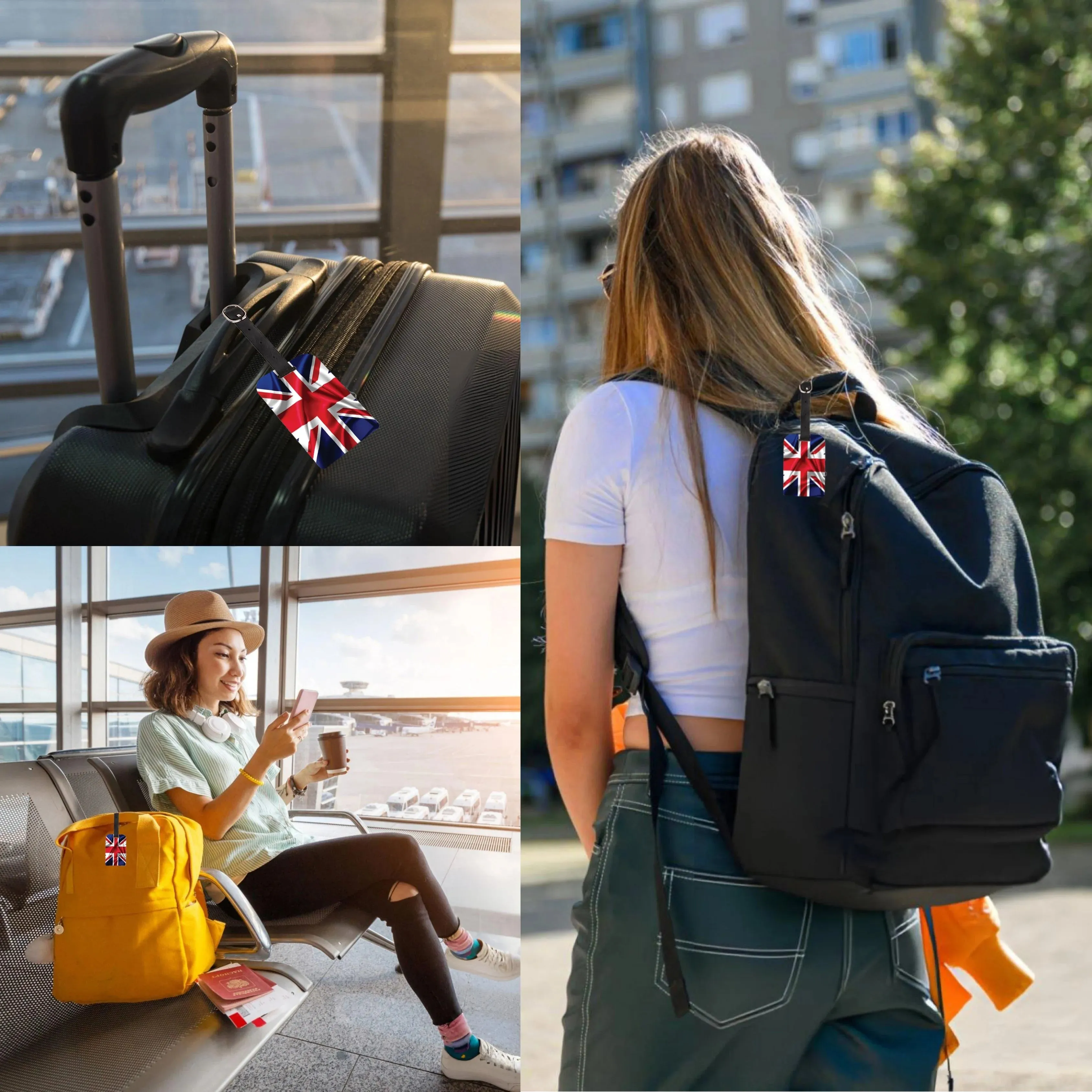 Smart Bag Security Tag - Great Britain Flag [Pack 2]