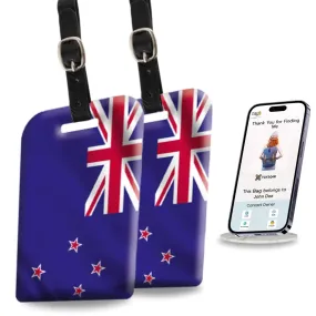 Smart Bag Security Tag - New Zealand Flag [Pack 2]
