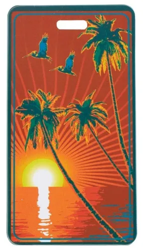 Smooth Trip Tropical Luggage Tag Postcard *3 pack*