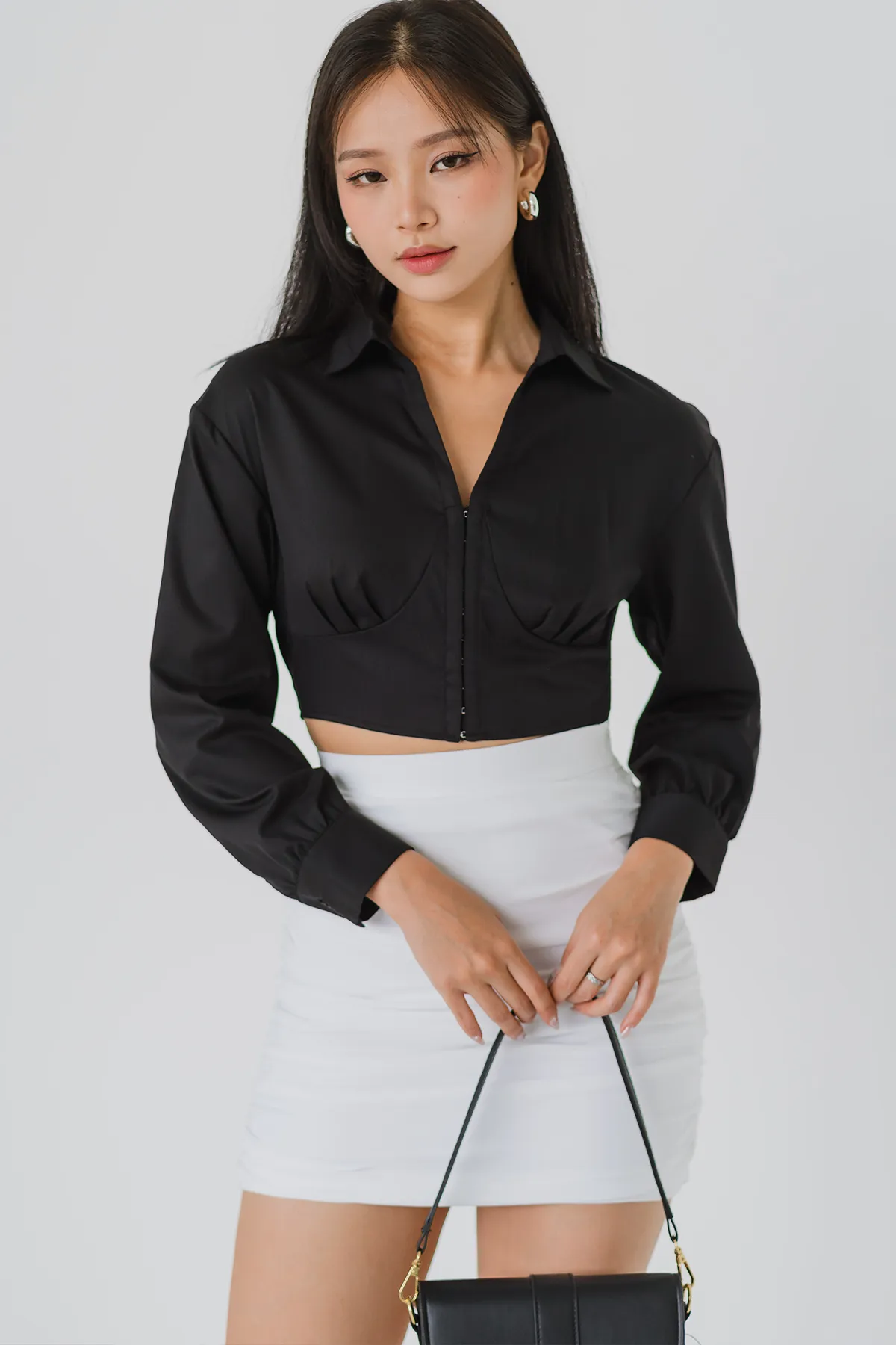 Snazzy Corset Shirt (Black)