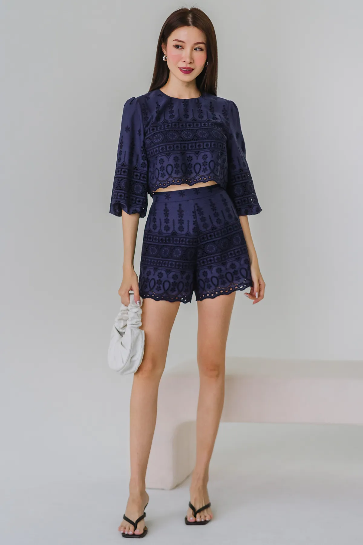 Sunday Morning Crochet Top (Navy)